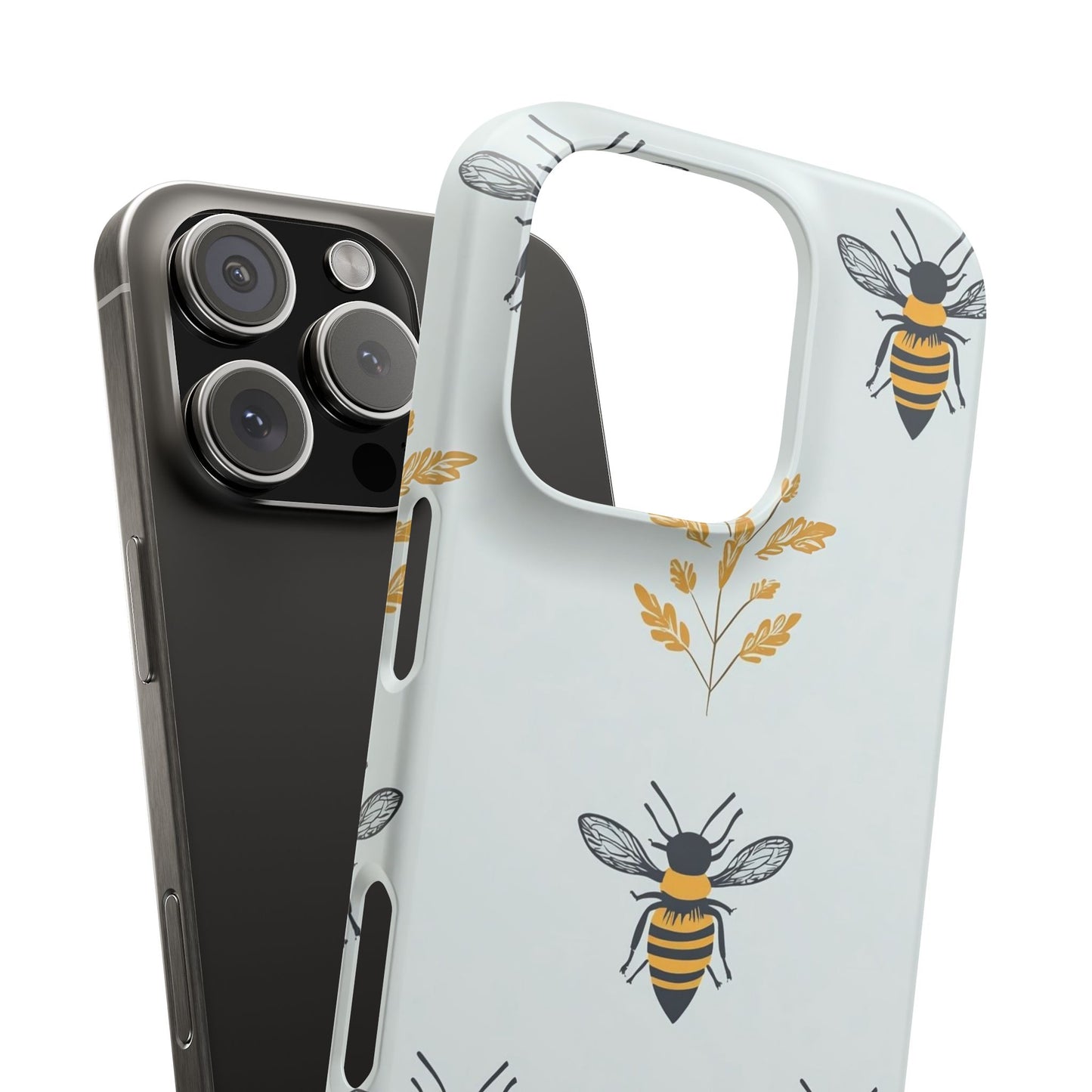 Blue Buzzing Bees Snap Case