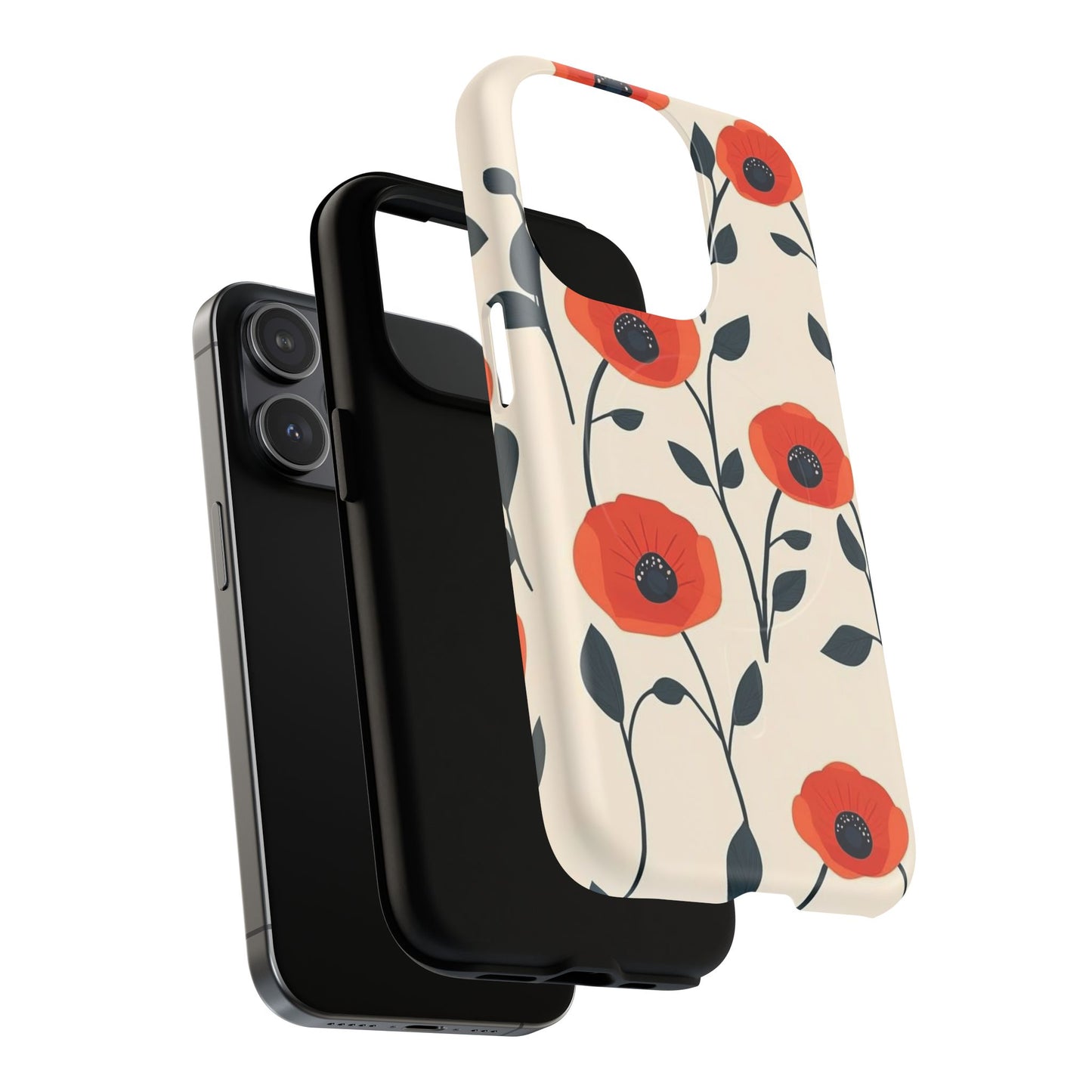 Poppy Fields Tough Magnetic Phone Case