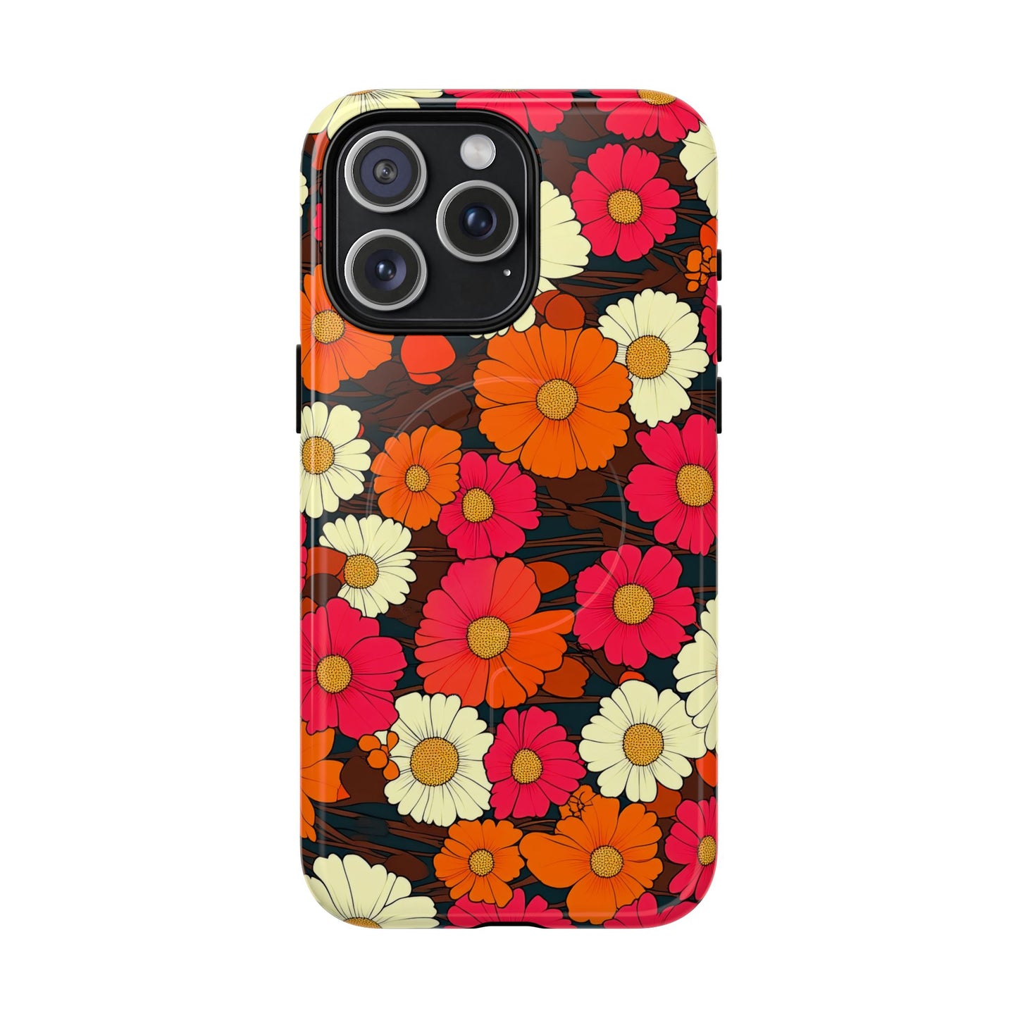 Flower Power Vintage Phone Tough Magnetic Case