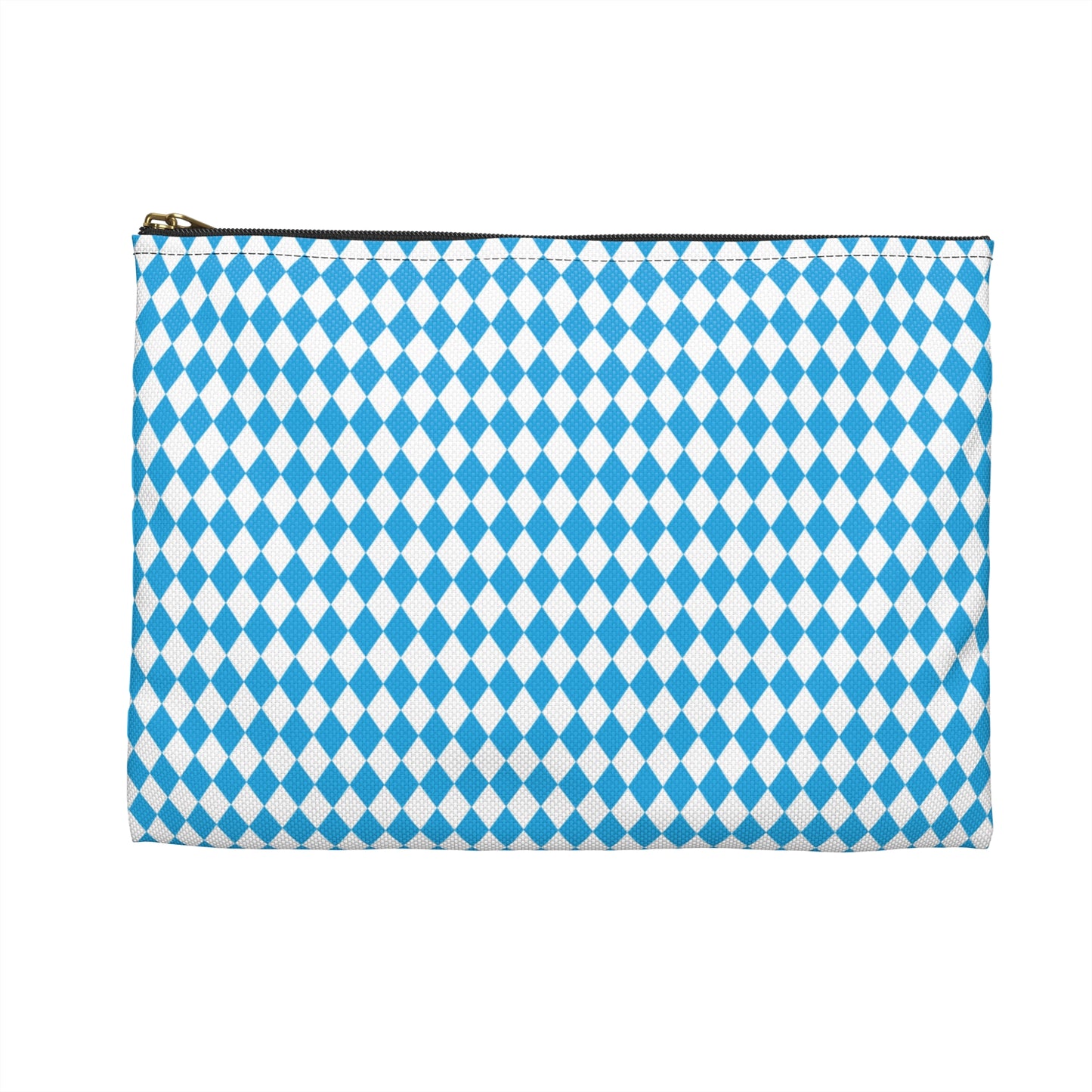 Edelweiss Flowers Accessory Pouch | Bavarian Diamond Pattern