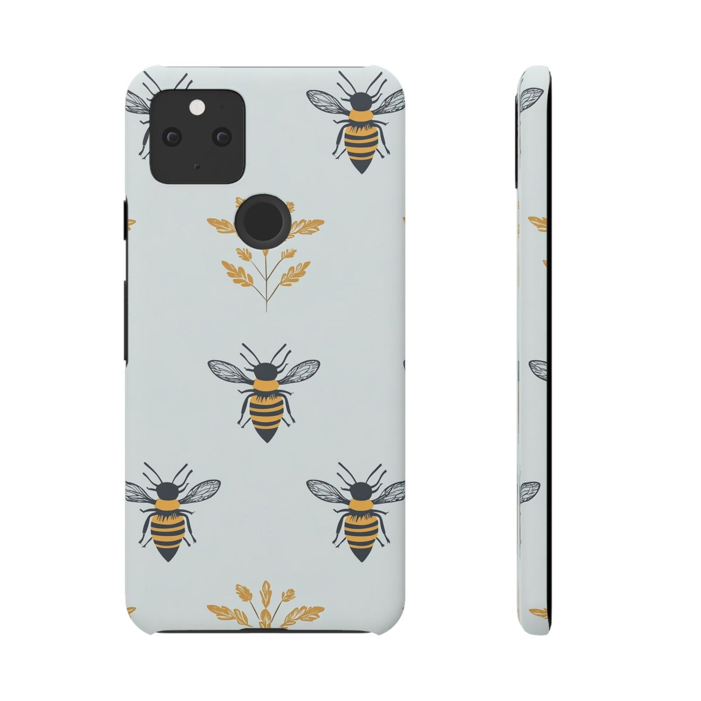 Blue Buzzing Bees Snap Case
