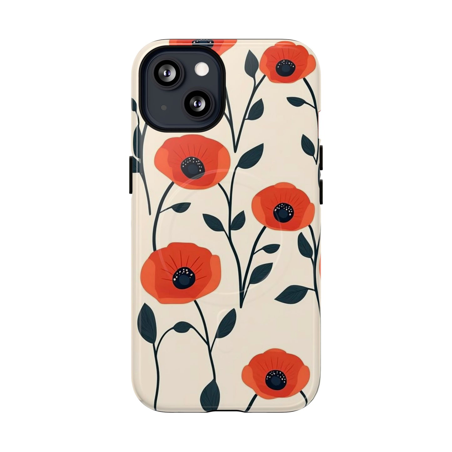 Poppy Fields Tough Magnetic Phone Case