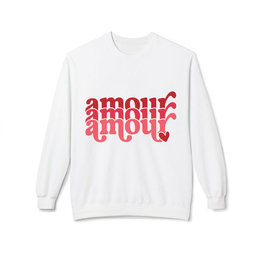 amour  + floating hearts Sweatshirt