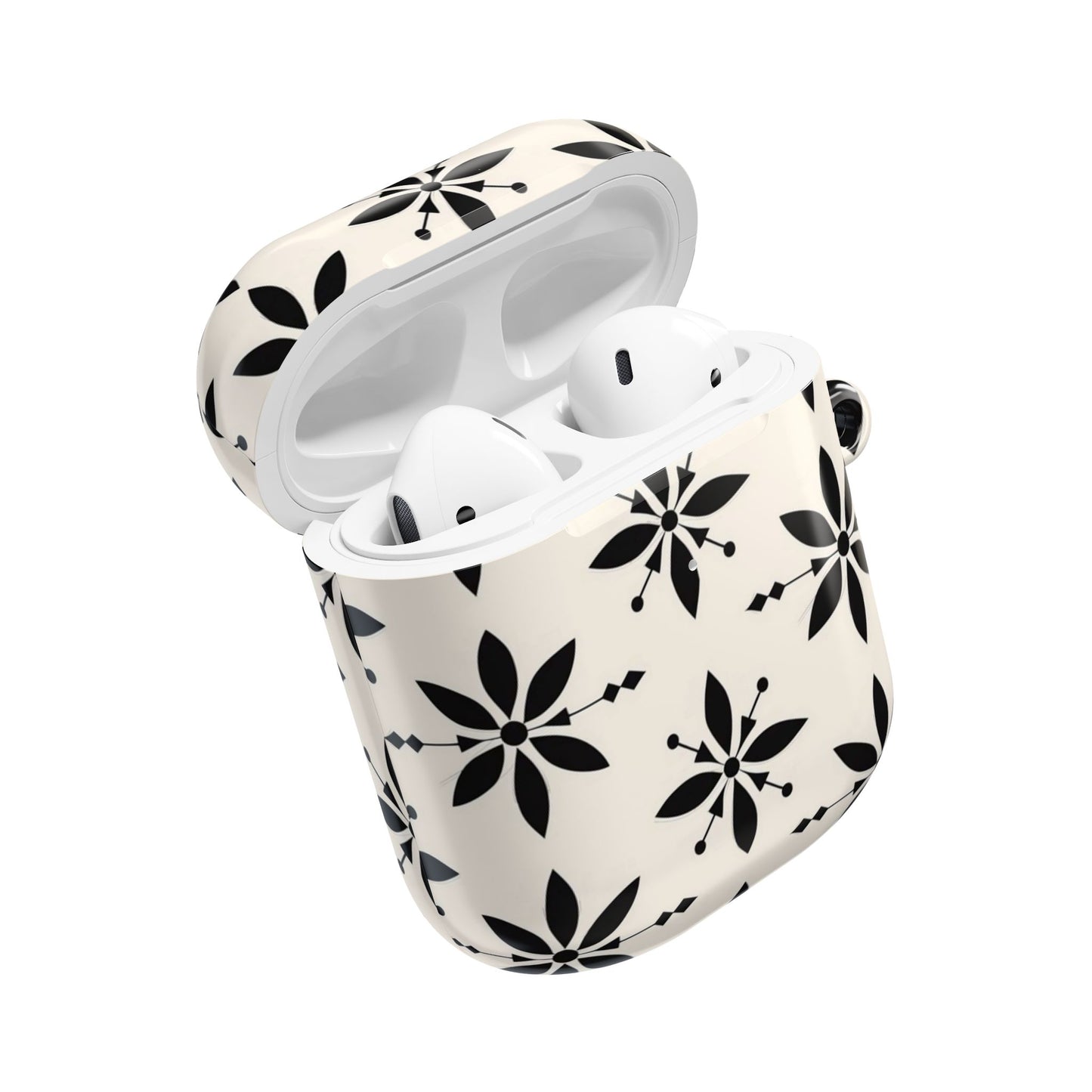 Cream & Black Design AirPod Cases