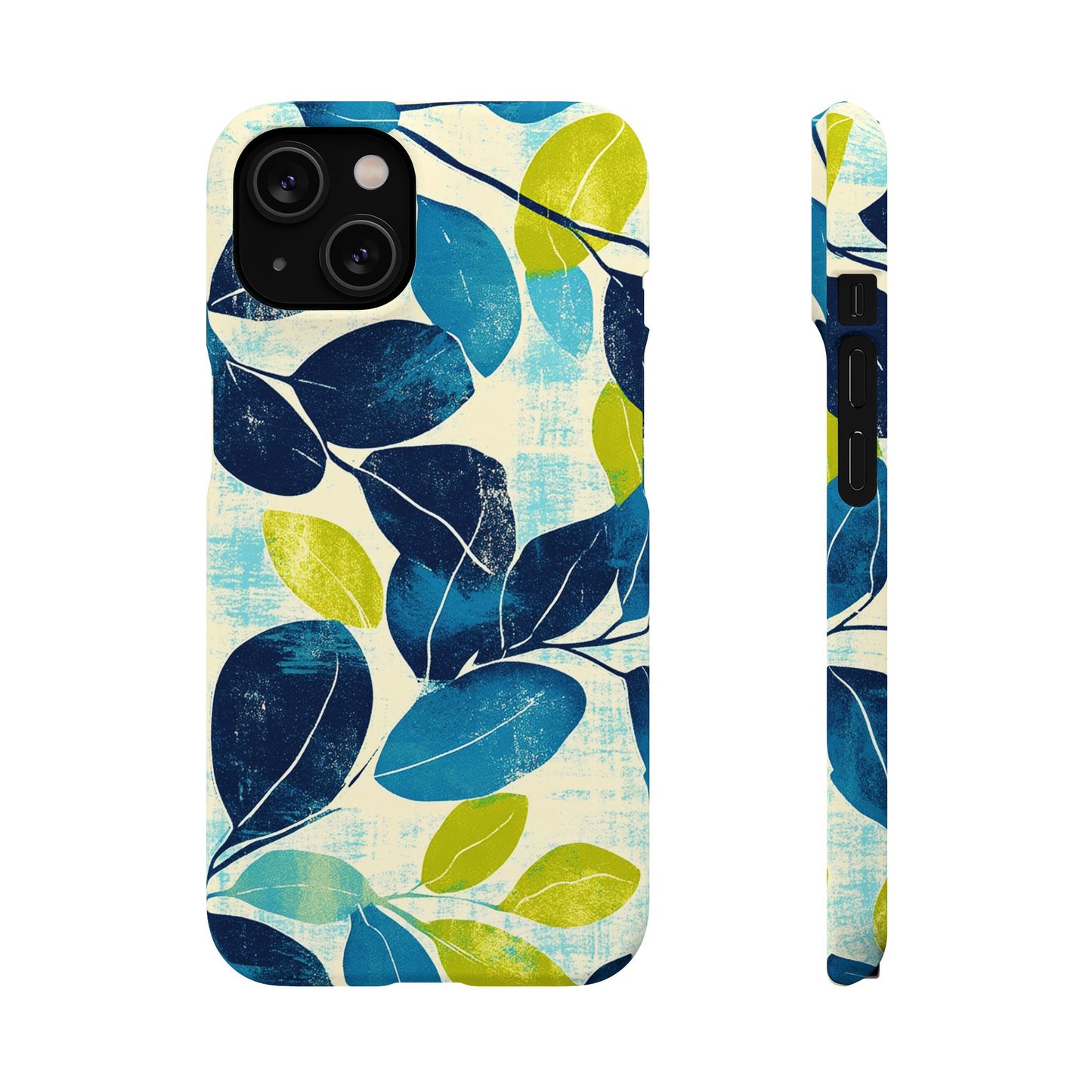 Retro Leaves Snap Phone Case