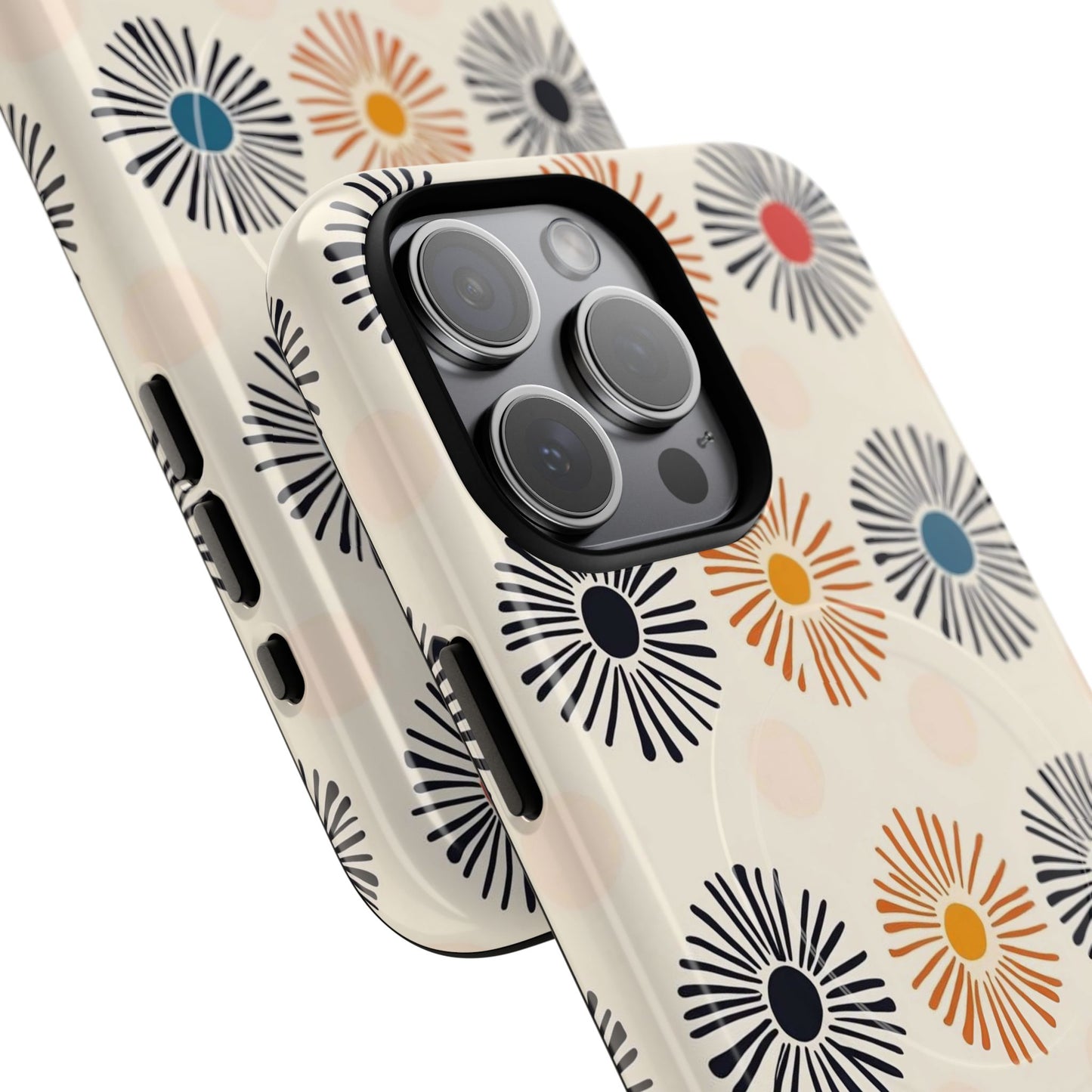Burstwise Colorful Floral Tough Magnetic Case