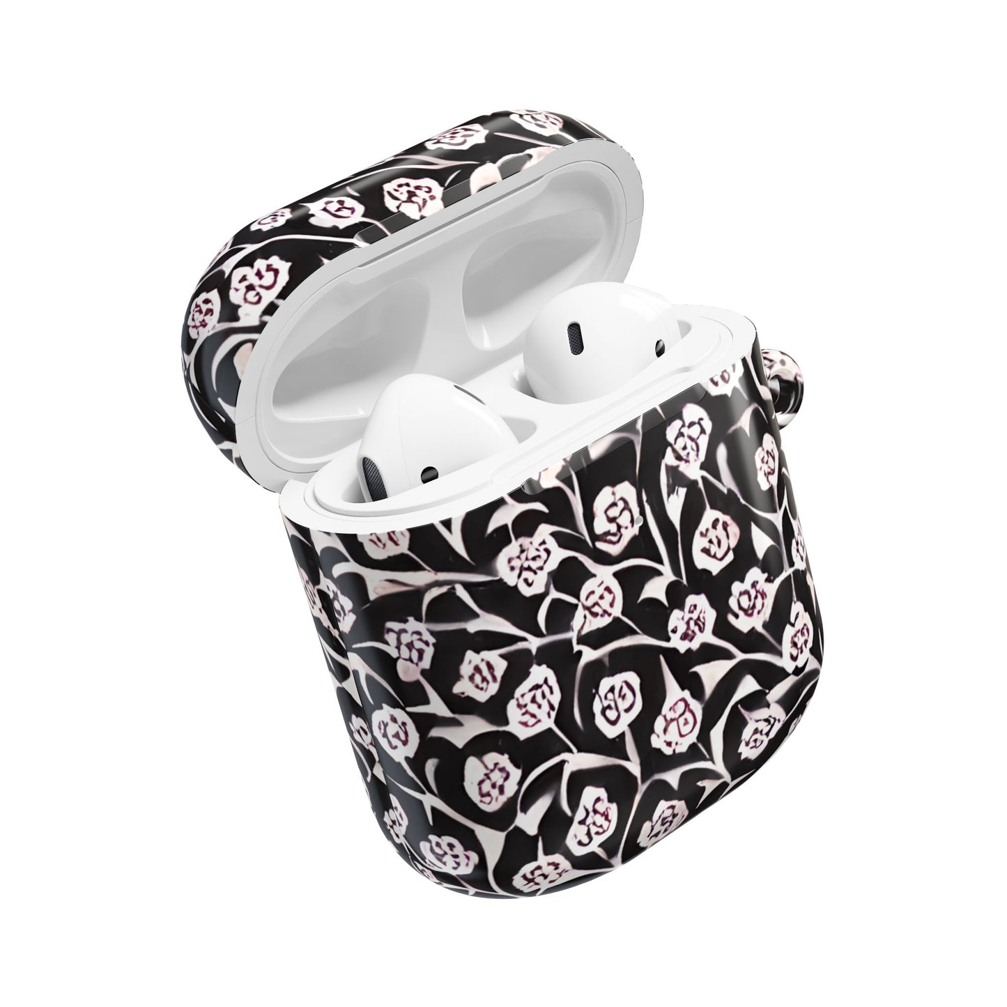 Abstract Black & White Floral AirPod Cases