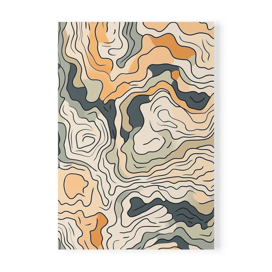 Earthy Abstract Softcover Notebook A5