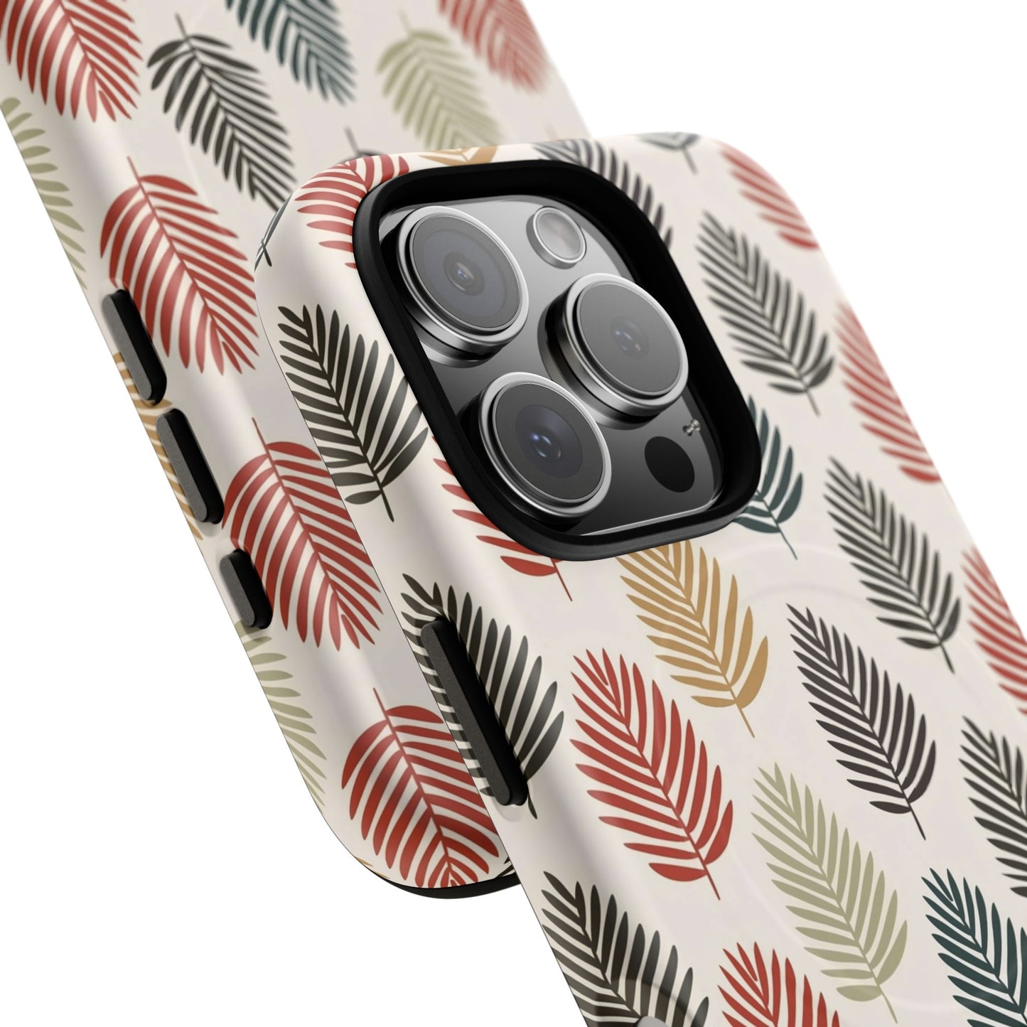 Robuste magnetische Handyhülle mit Herbstlaub-Motiv