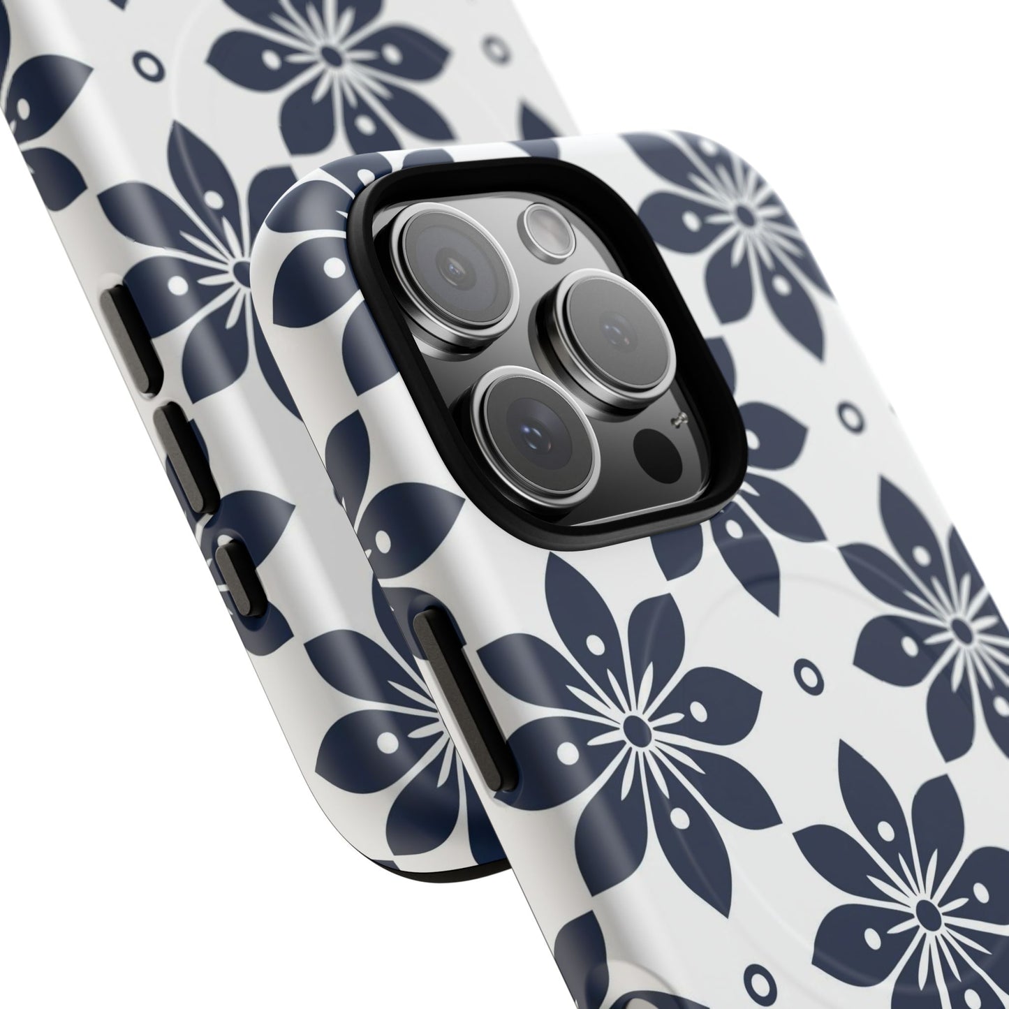 Azure Lattice Tough Magnetic Case