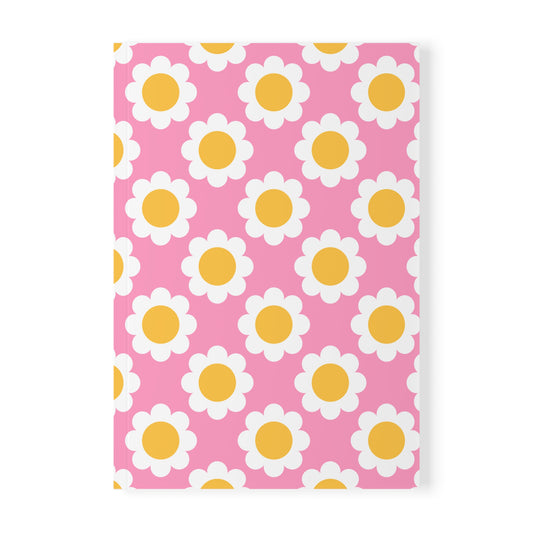 Sweet Daisy Patterned A5 Softcover Notebook
