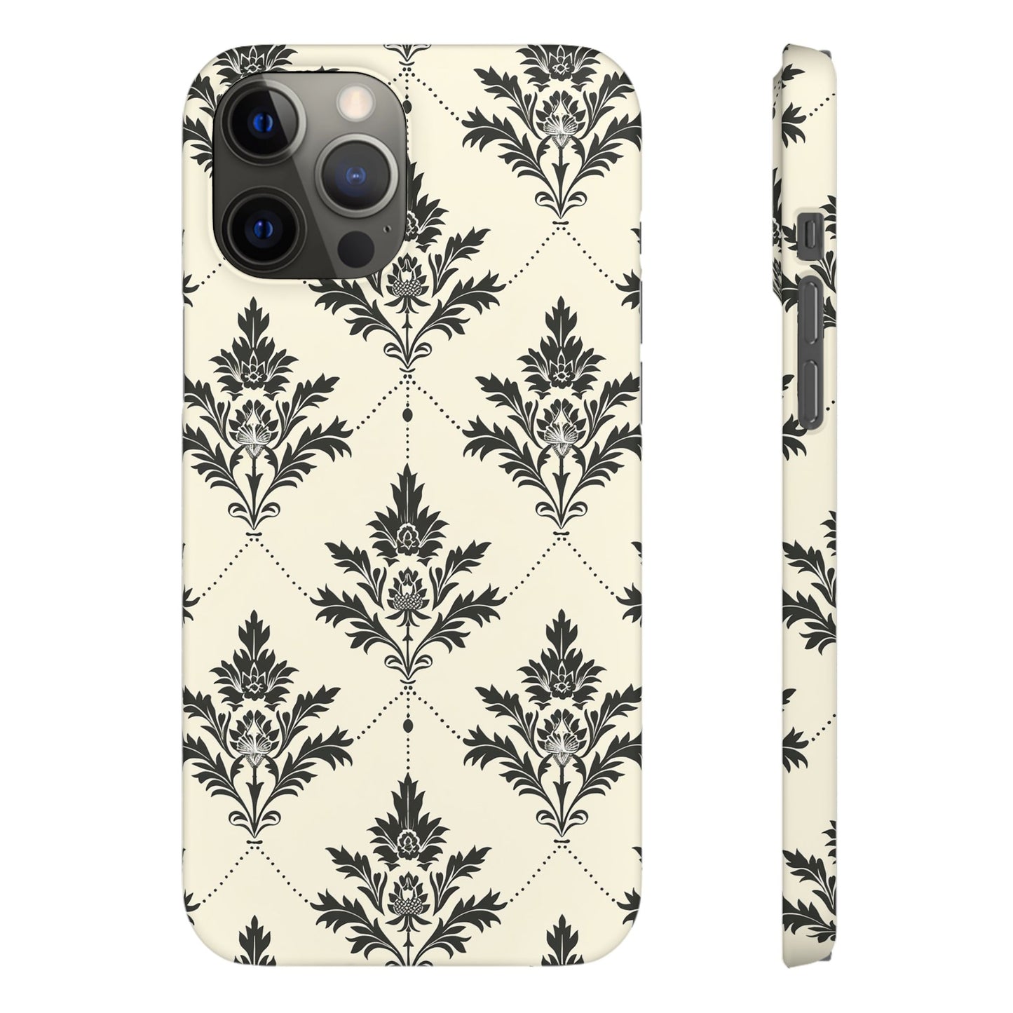 Midnight Damask Snap Case