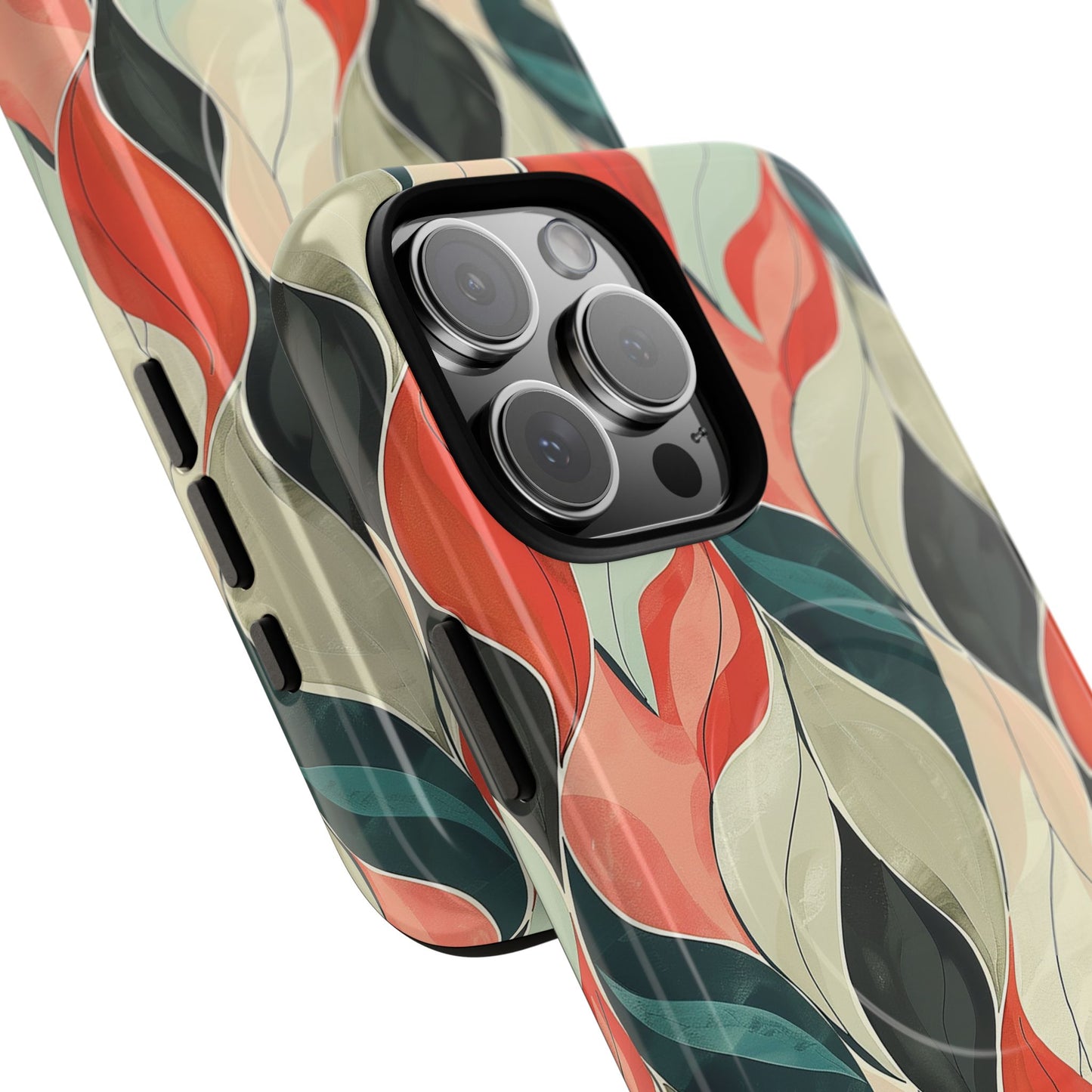 Soft Swirl Floral Tough Magnetic Case
