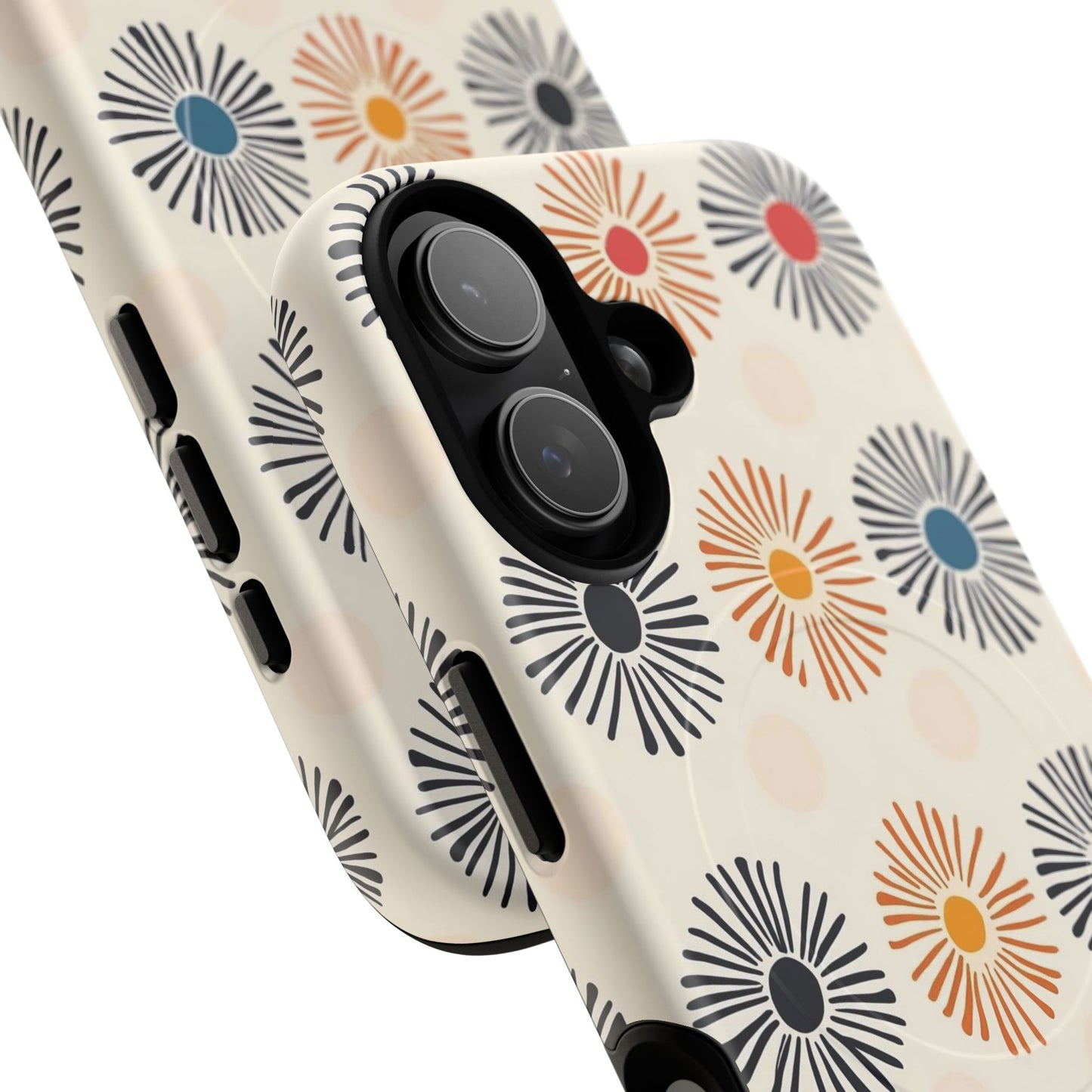 Burstwise Colorful Floral Tough Magnetic Case