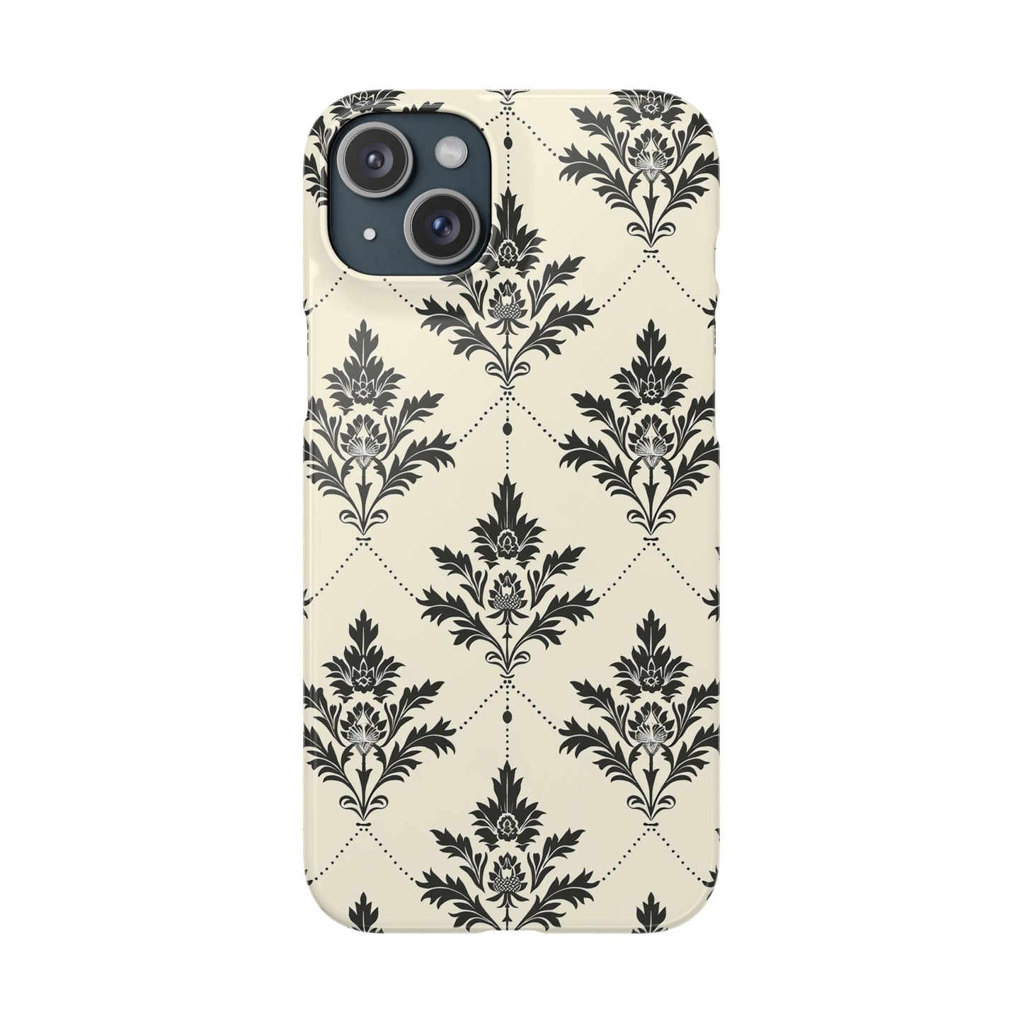 Midnight Damask Snap Case