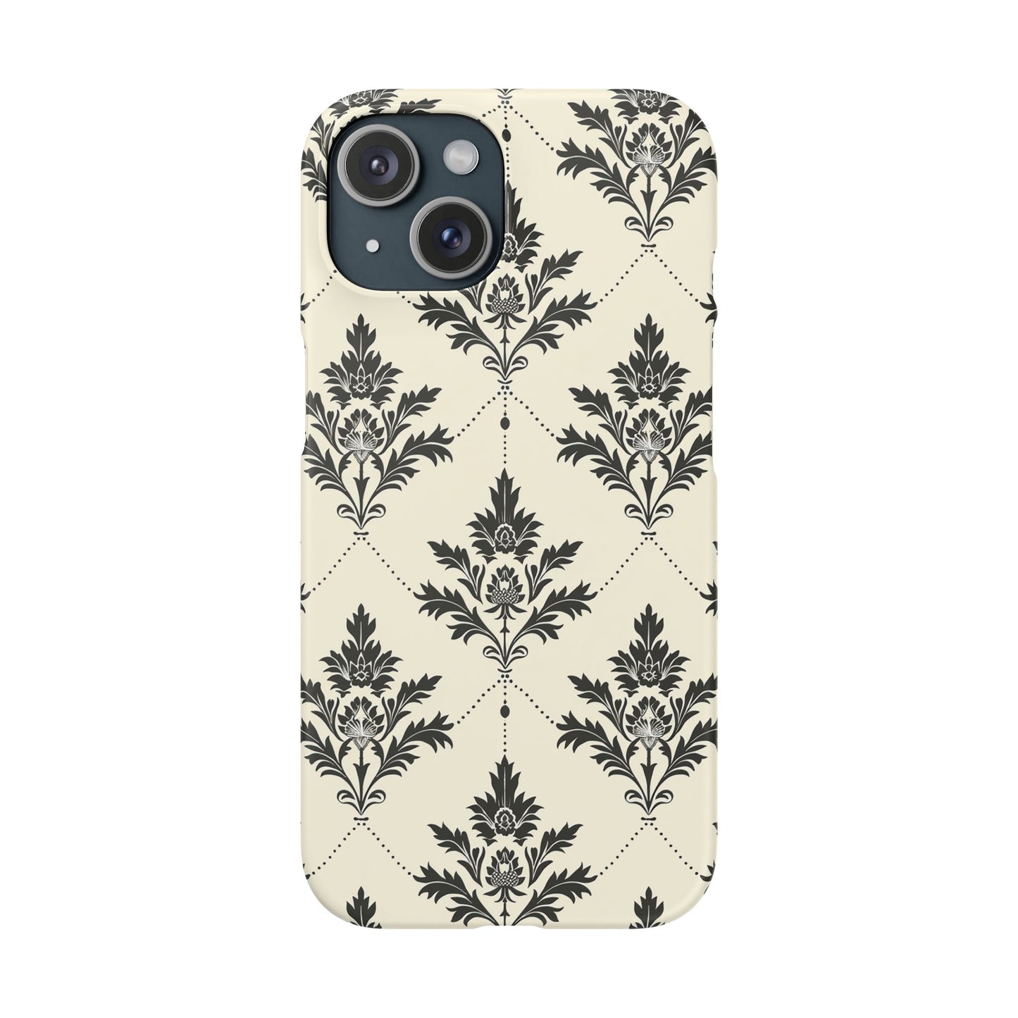 Midnight Damask Snap Case