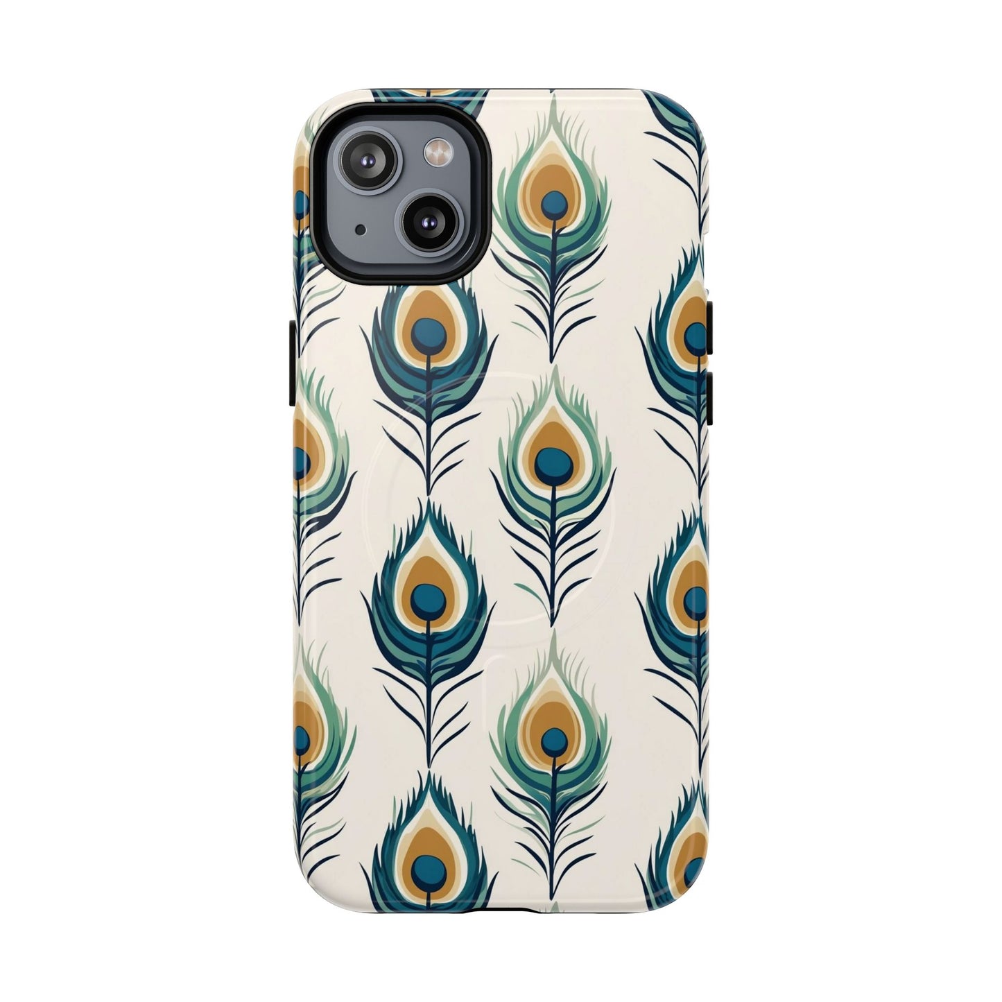 Peacock Feather Phone Tough Magnetic Case