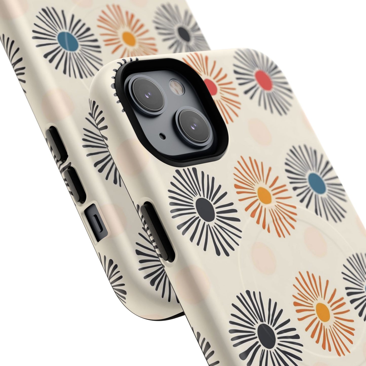 Burstwise Colorful Floral Tough Magnetic Case