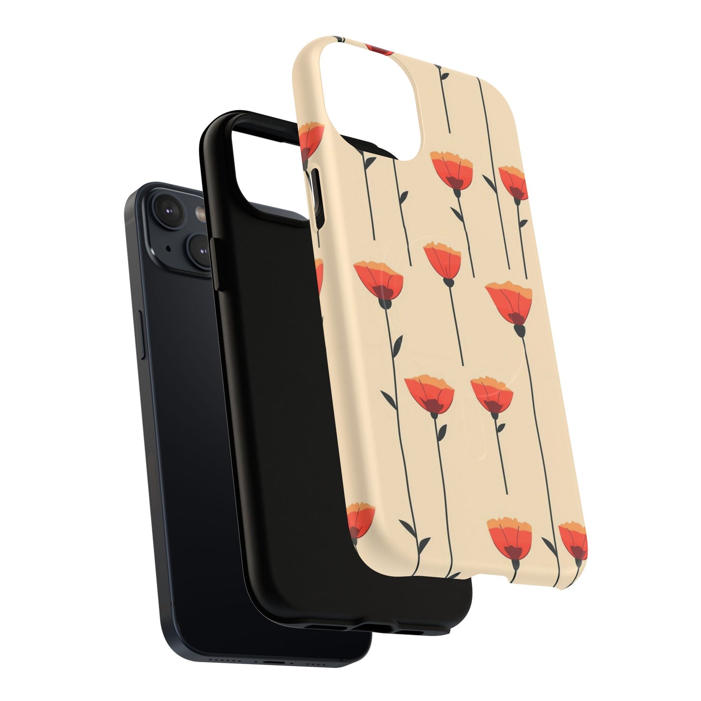 Poppy Line Tough Magnetic Phone Case