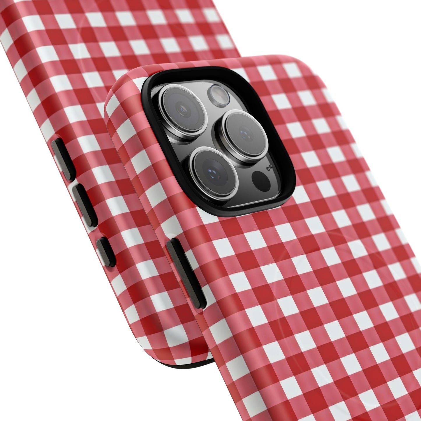 Red Plaid Tough Magnetic Phone Case
