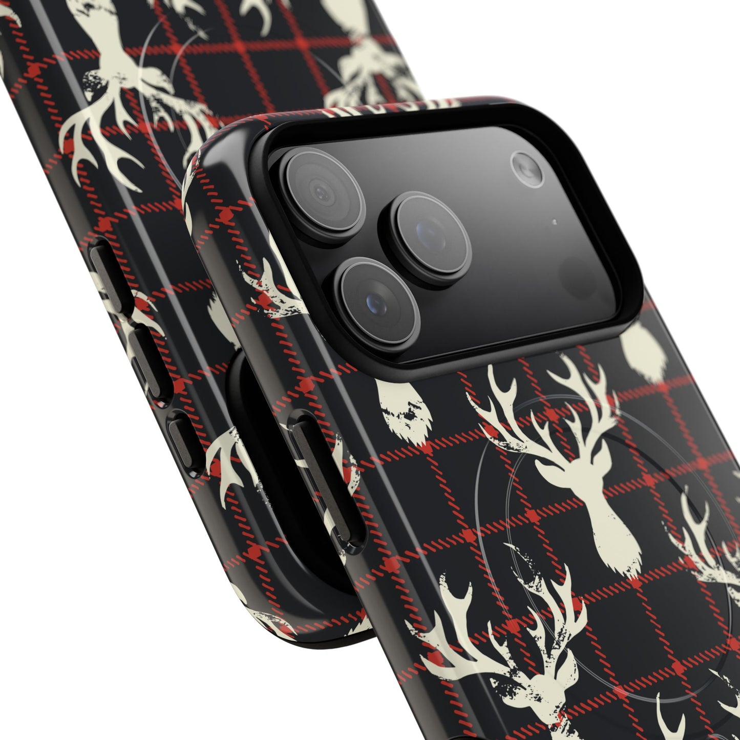 Stag Plaid Tough Magnetic Case