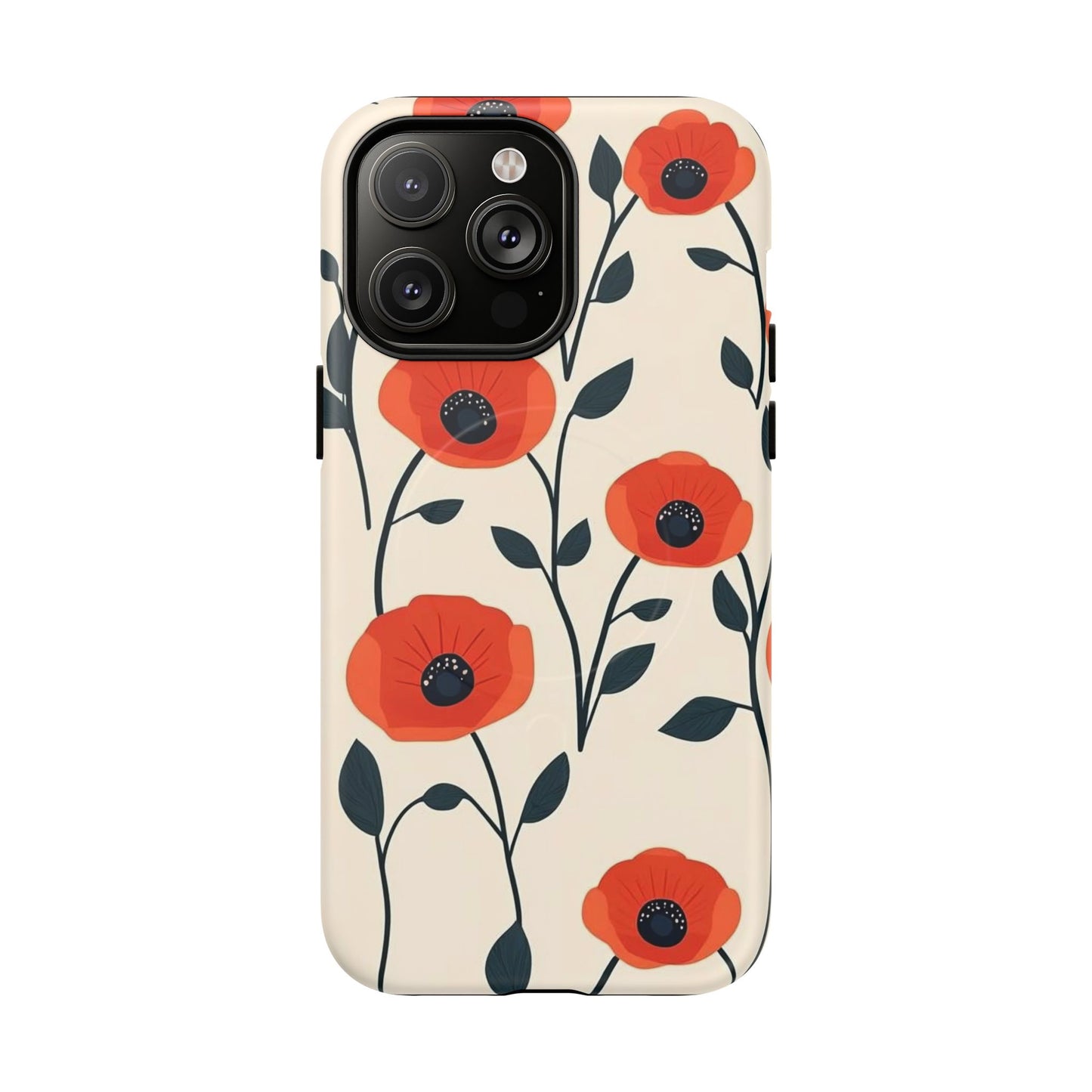 Poppy Fields Tough Magnetic Phone Case