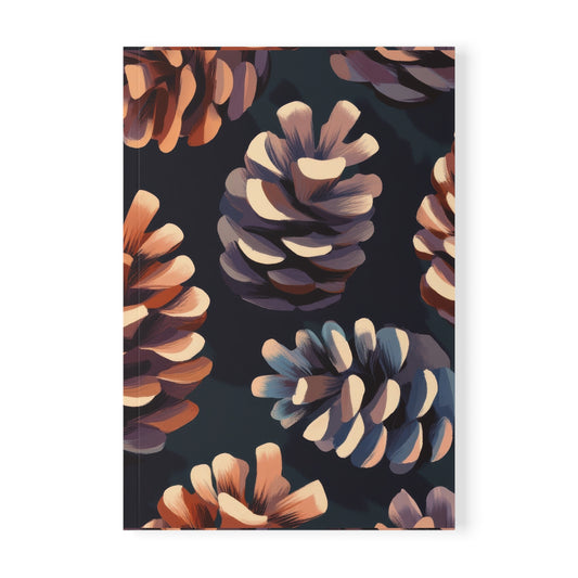 Dusky Pine - Pinecone Softcover Notebook, Nature Journal, A5