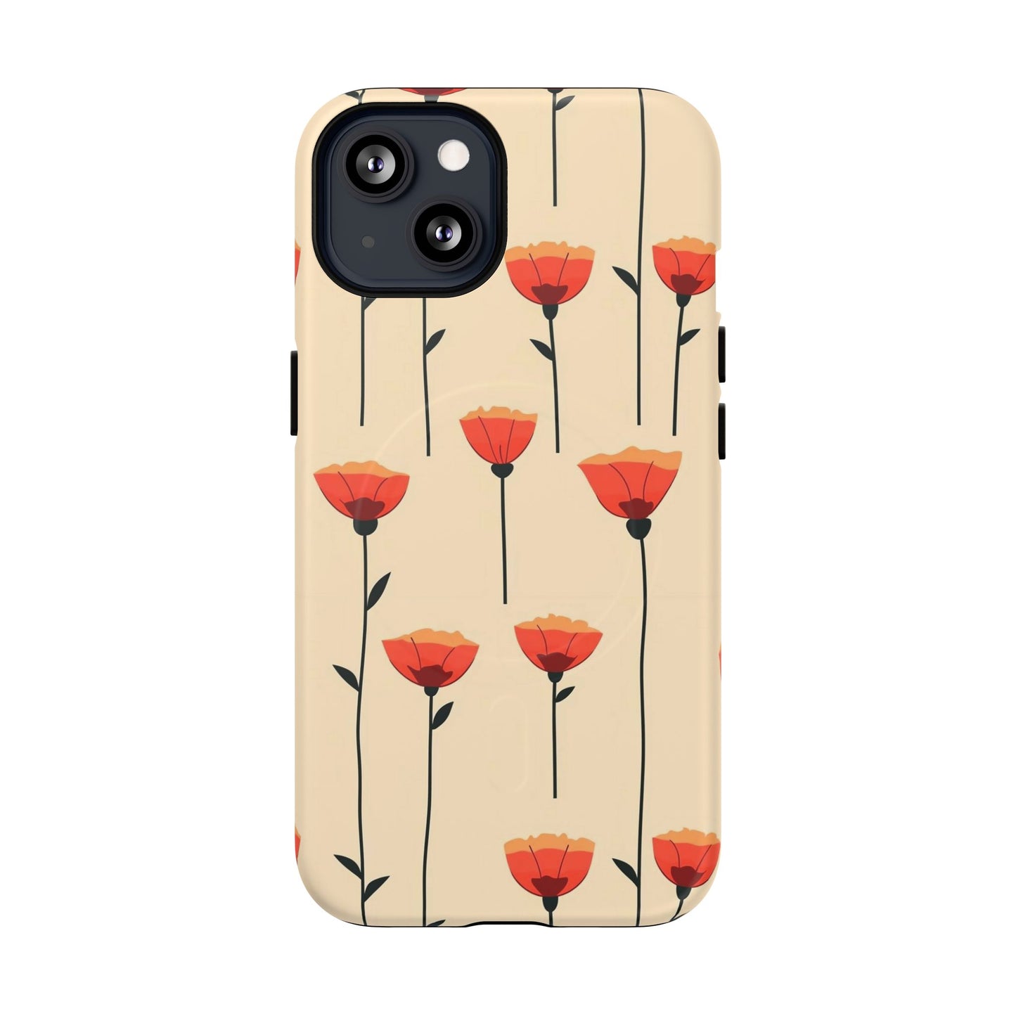 Poppy Line Tough Magnetic Phone Case
