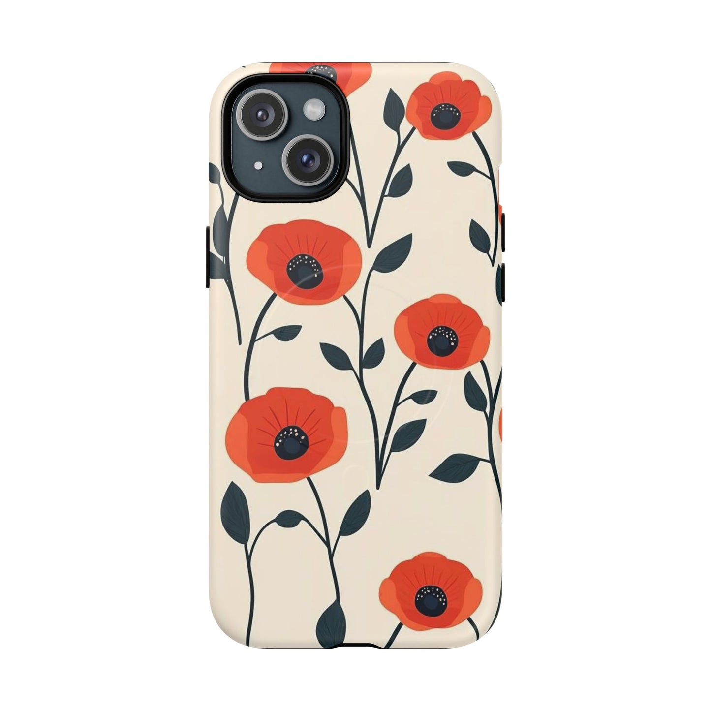 Poppy Fields Tough Magnetic Phone Case