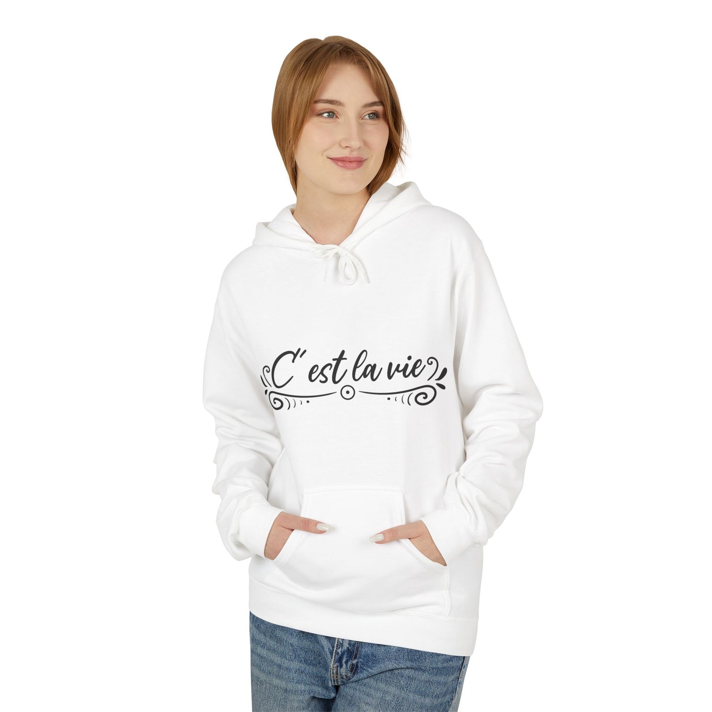 C 'est la Vie Unisex Midweight Softstyle Fleece Hoodie