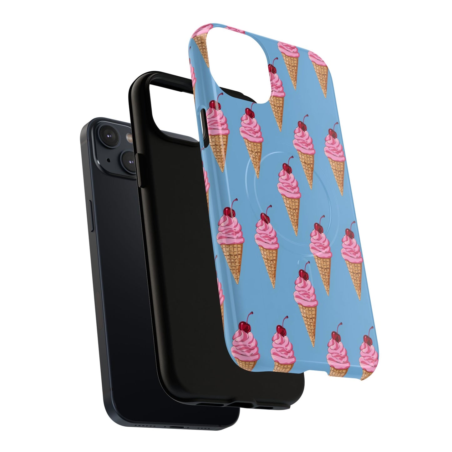 Cherry Swirl Tough Magnetic Phone Case