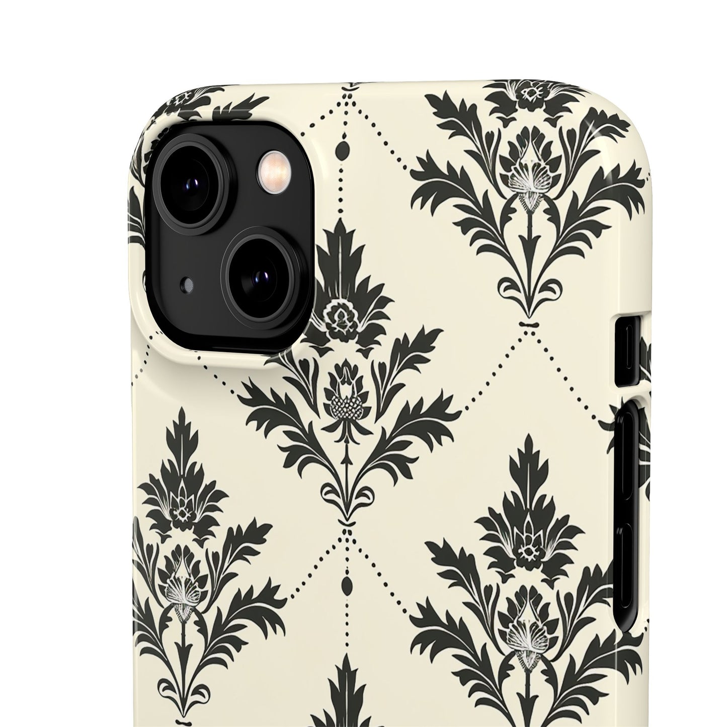 Midnight Damask Snap Case
