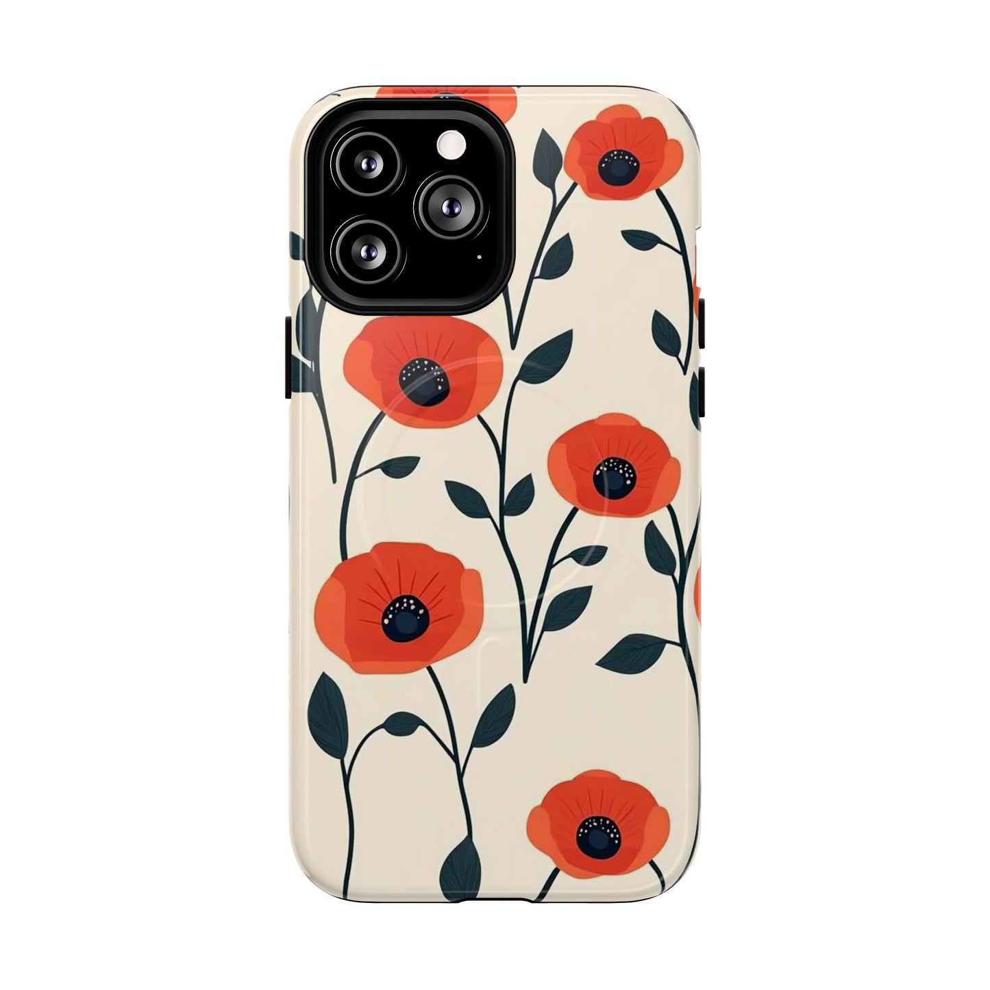Poppy Fields Tough Magnetic Phone Case