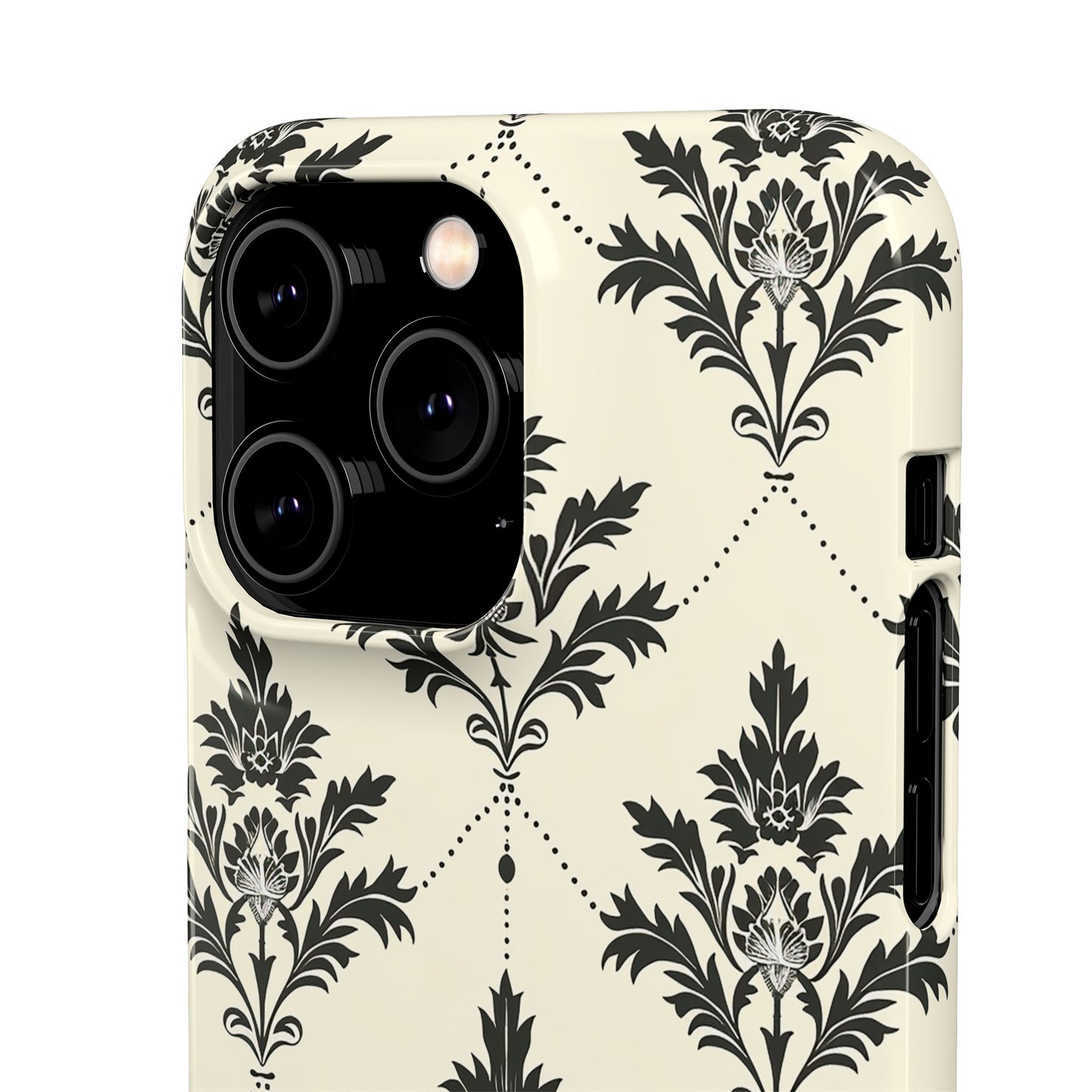 Midnight Damask Snap Case