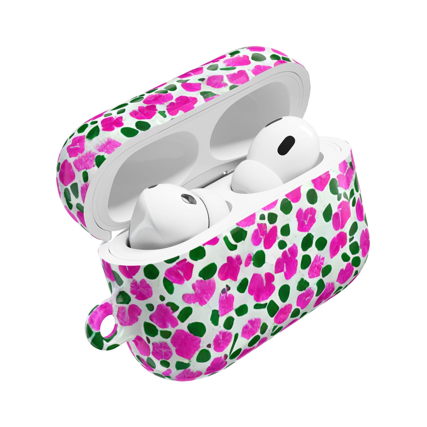Petal Riot - Fuschia & Green Abstract AirPod Case