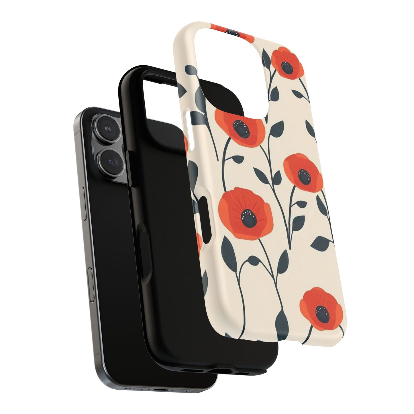Poppy Fields Tough Magnetic Phone Case