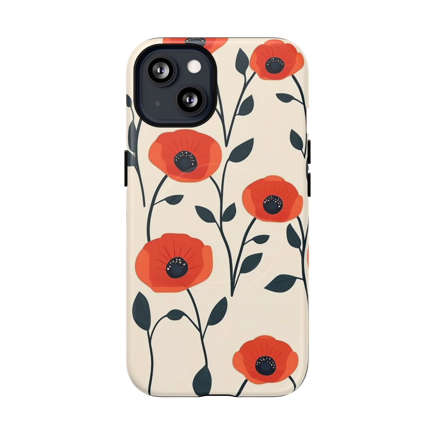 Poppy Fields Tough Magnetic Phone Case