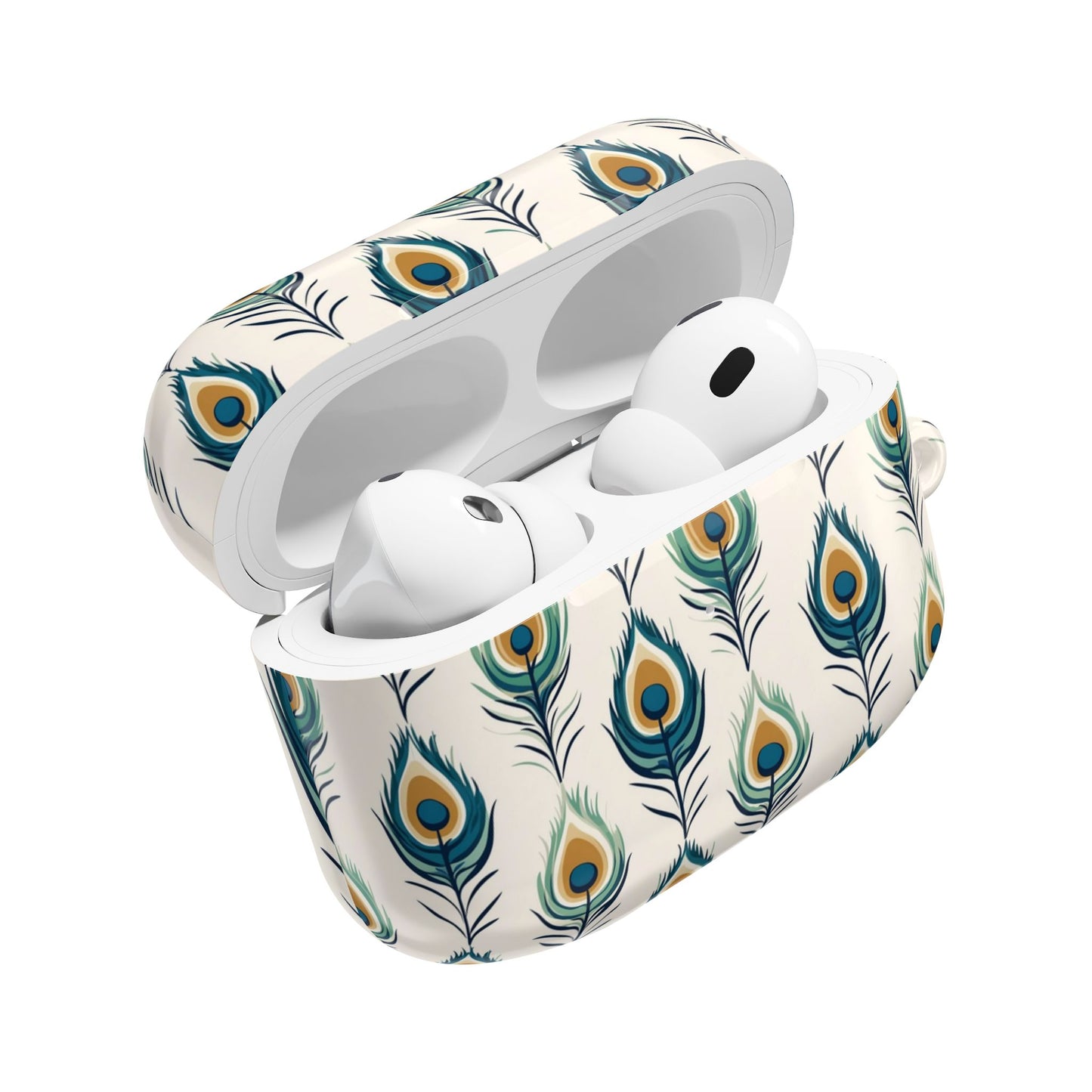 Strutting Peacock Feather AirPod Cases