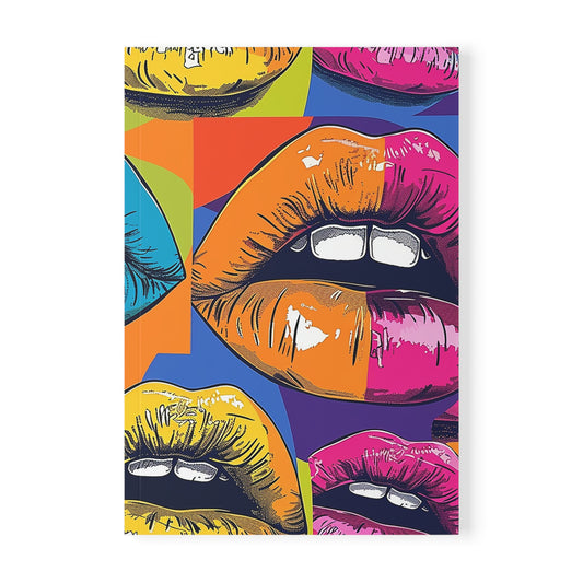 Prism Kiss - Colorful Lips Softcover Notebook A5
