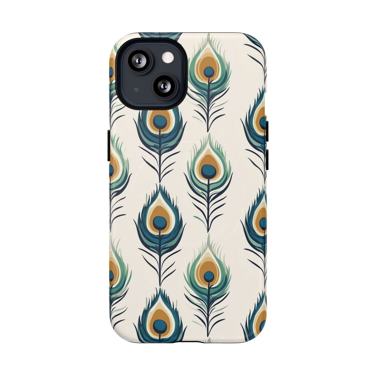 Peacock Feather Phone Tough Magnetic Case