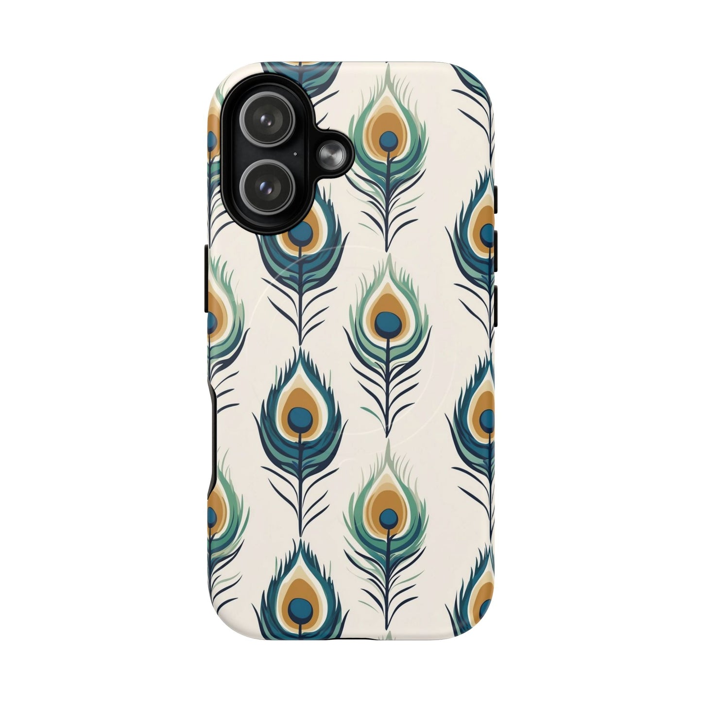 Peacock Feather Phone Tough Magnetic Case