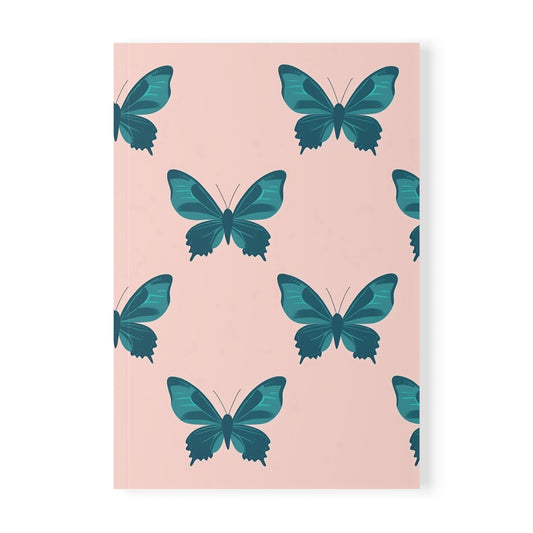 Fly Away Butterfly Design A5 Softcover Notebook, Journal