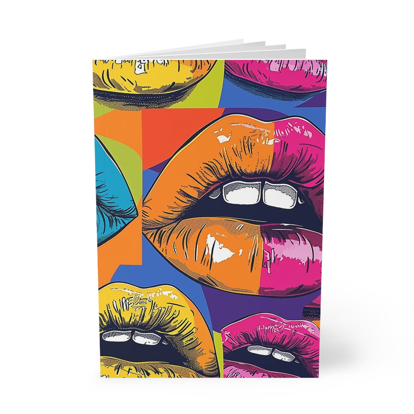 Prism Kiss - Colorful Lips Softcover Notebook A5