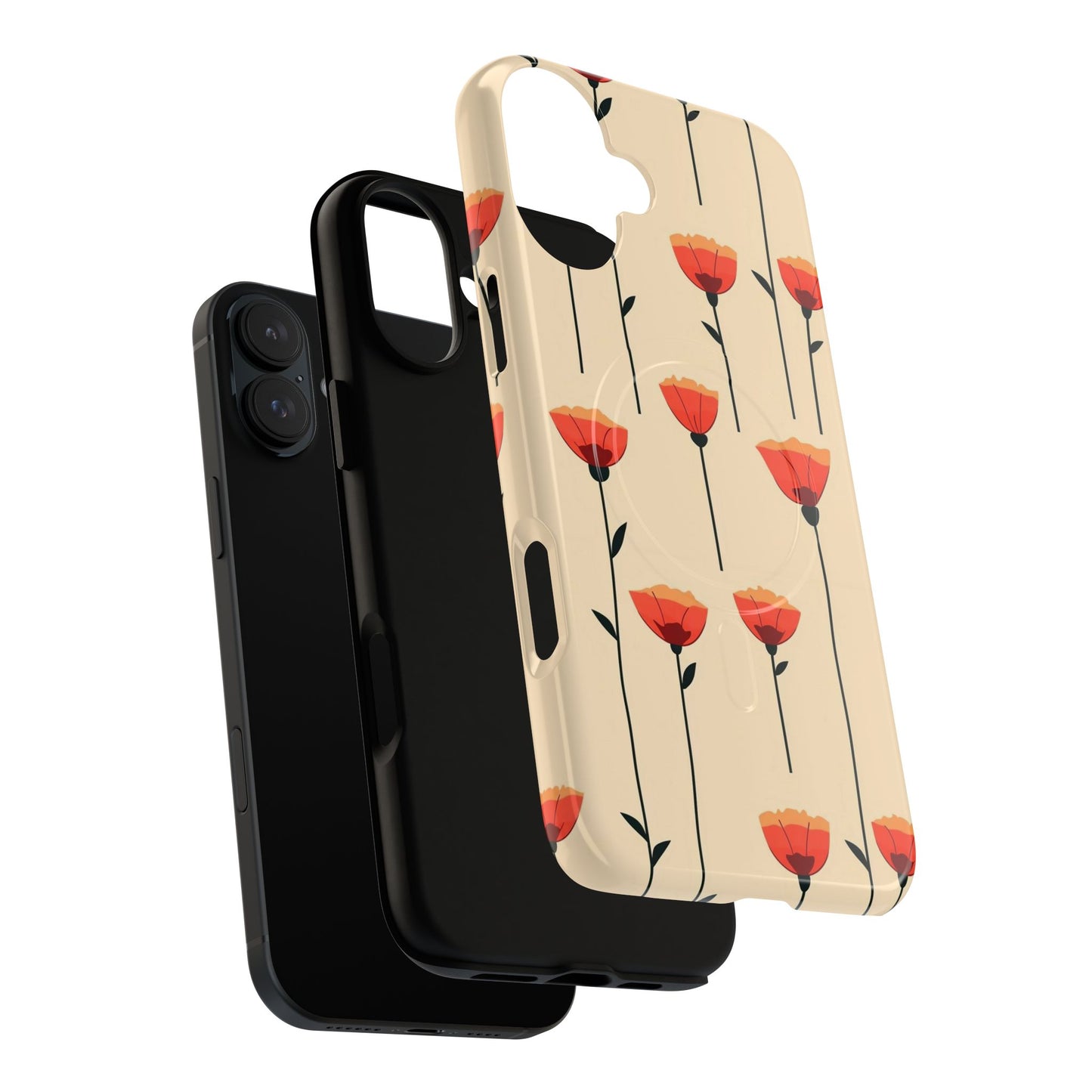 Poppy Line Tough Magnetic Phone Case