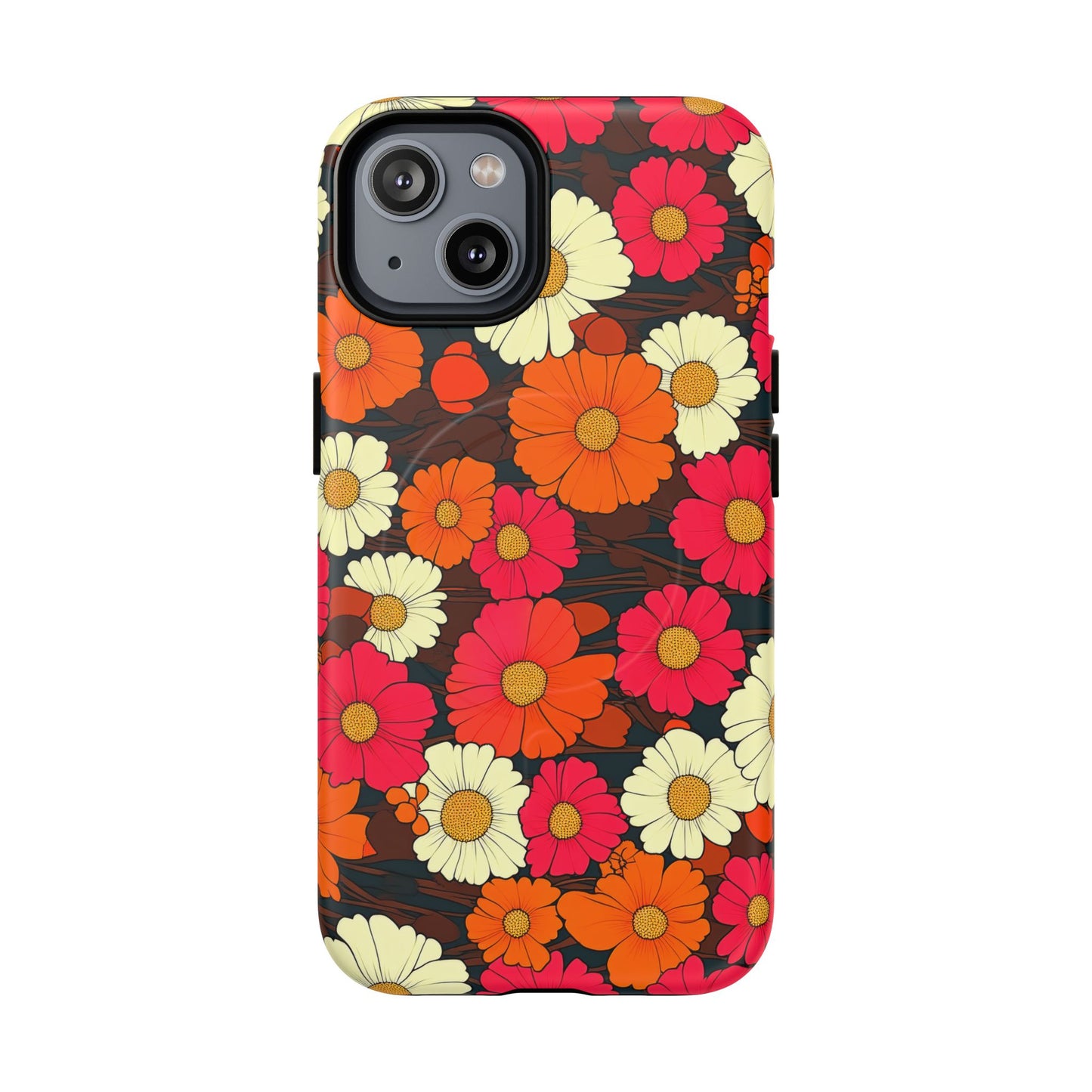 Flower Power Vintage Phone Tough Magnetic Case
