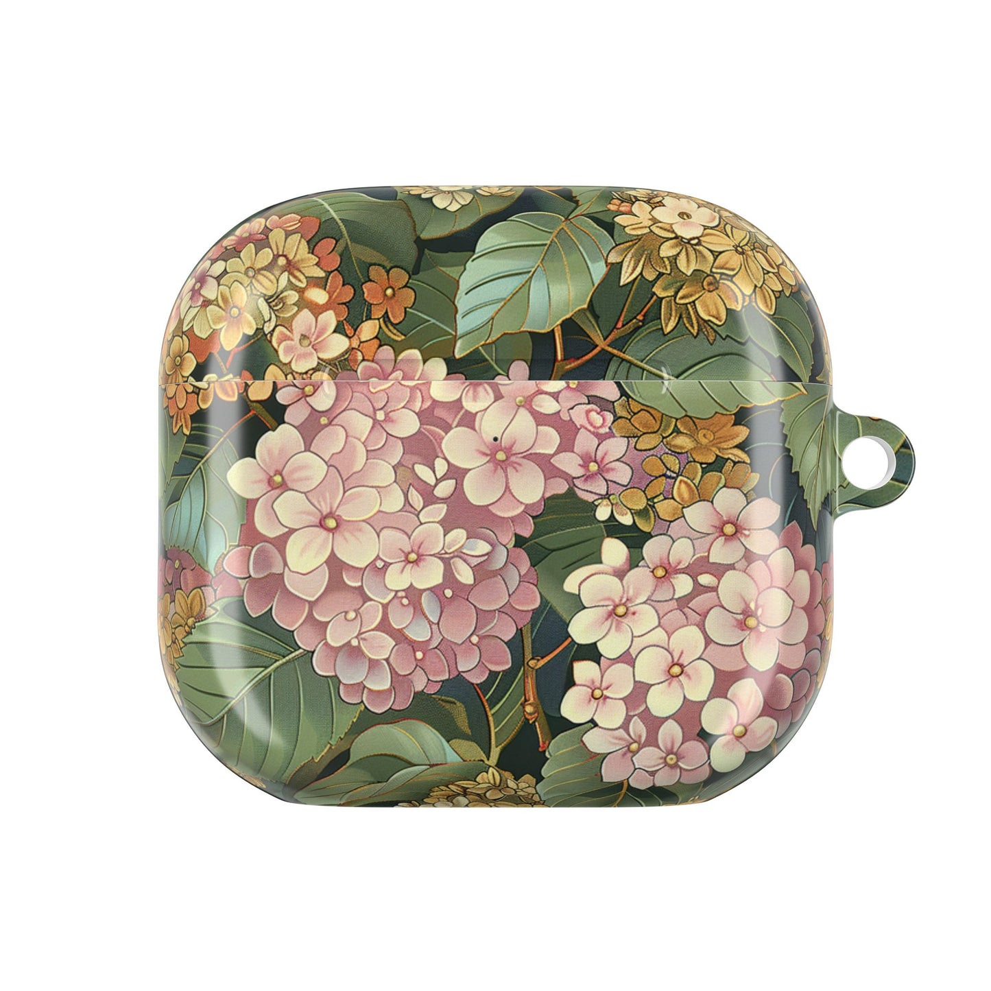Vintage Hydrangea Floral AirPod Case