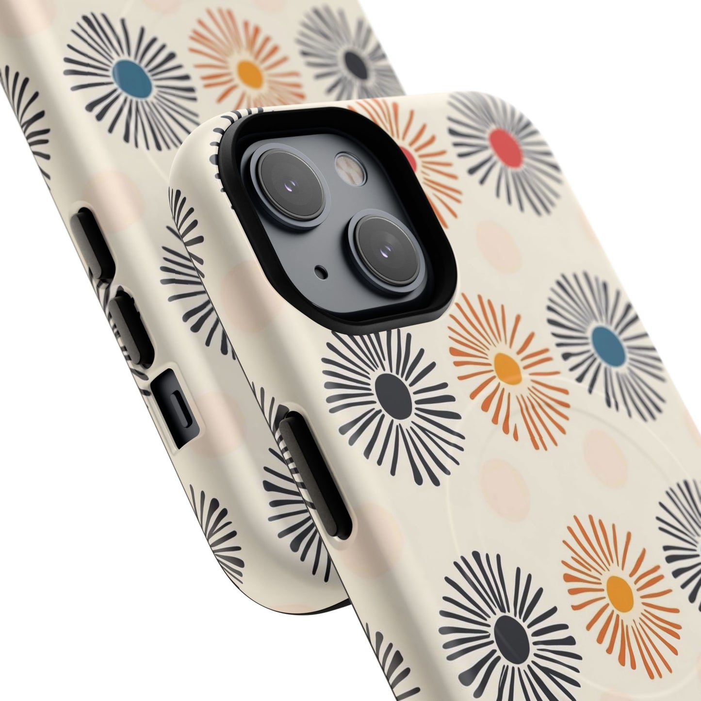 Burstwise Colorful Floral Tough Magnetic Case