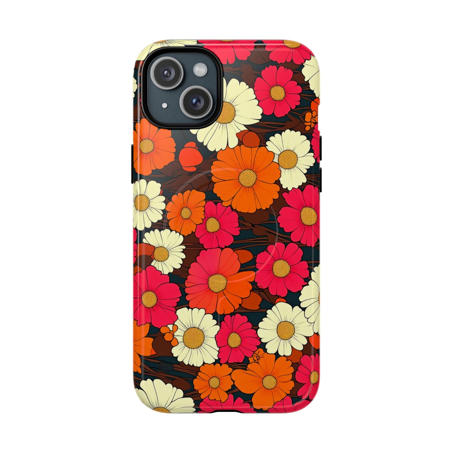 Flower Power Vintage Phone Tough Magnetic Case