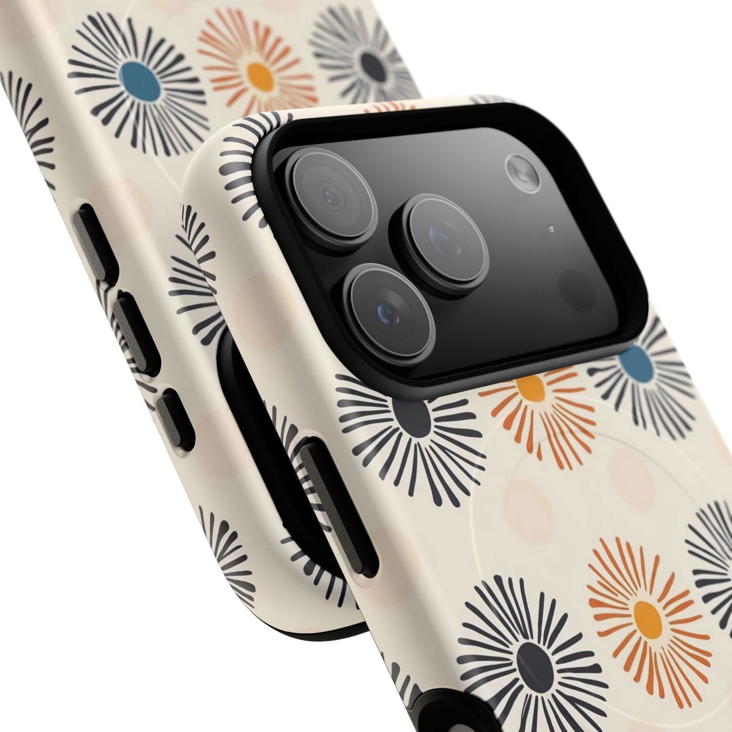 Burstwise Colorful Floral Tough Magnetic Case