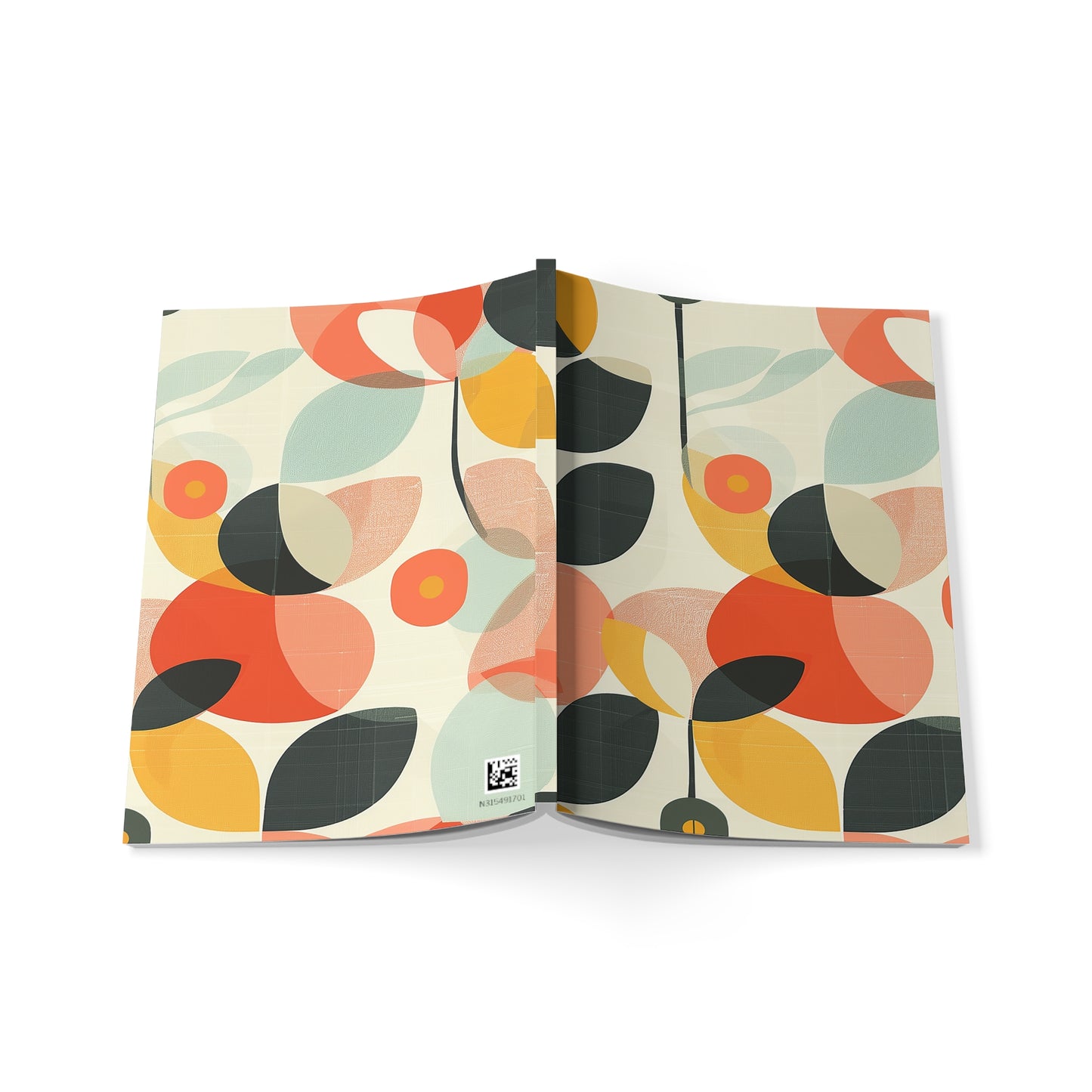 Modernes Leaf -Notebook A5